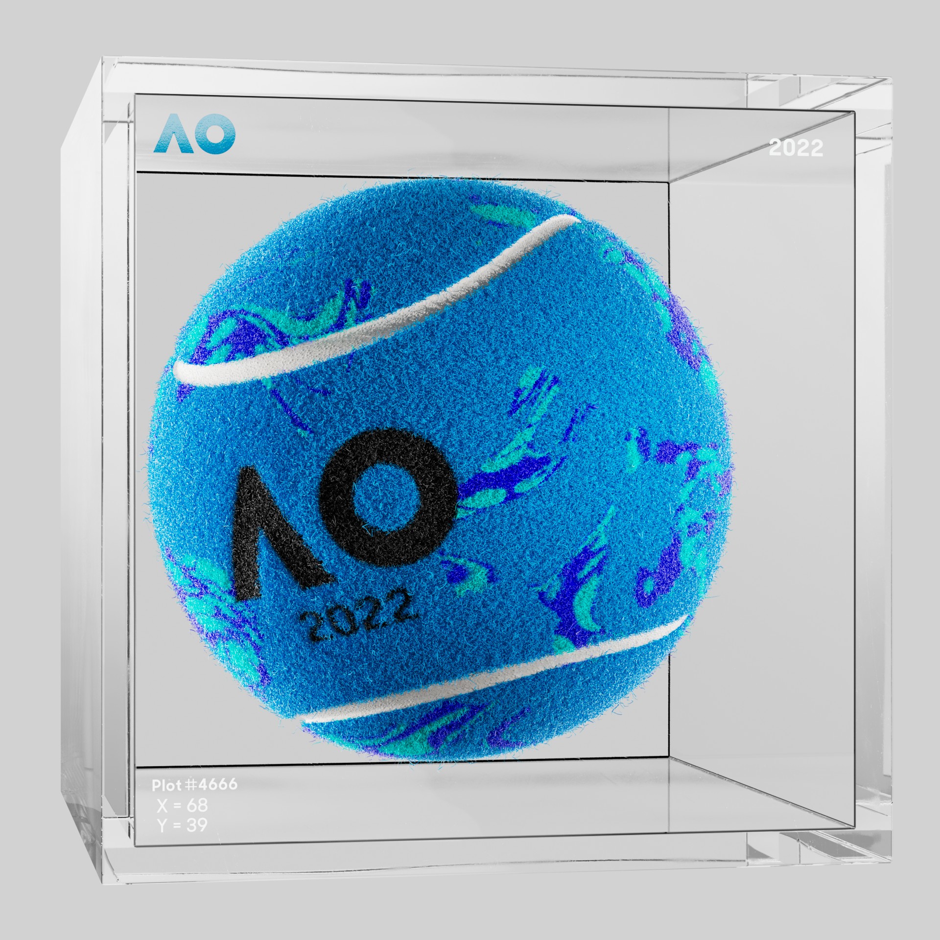 The Australian Open - The Australian Open Art Ball - AO Art Ball #4604 - NFT # 4604