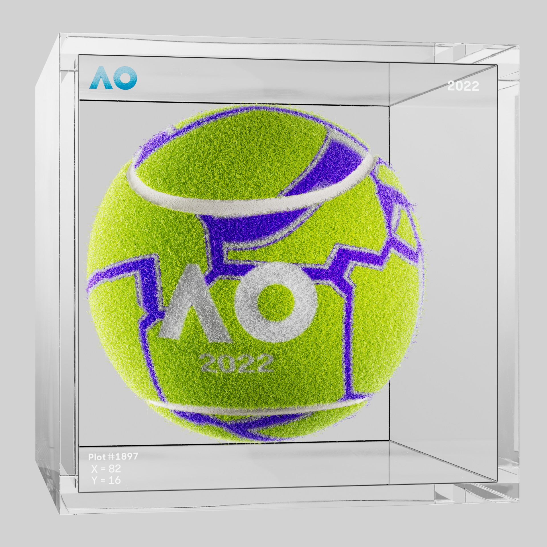 The Australian Open - The Australian Open Art Ball - AO Art Ball #4607 - NFT # 4607
