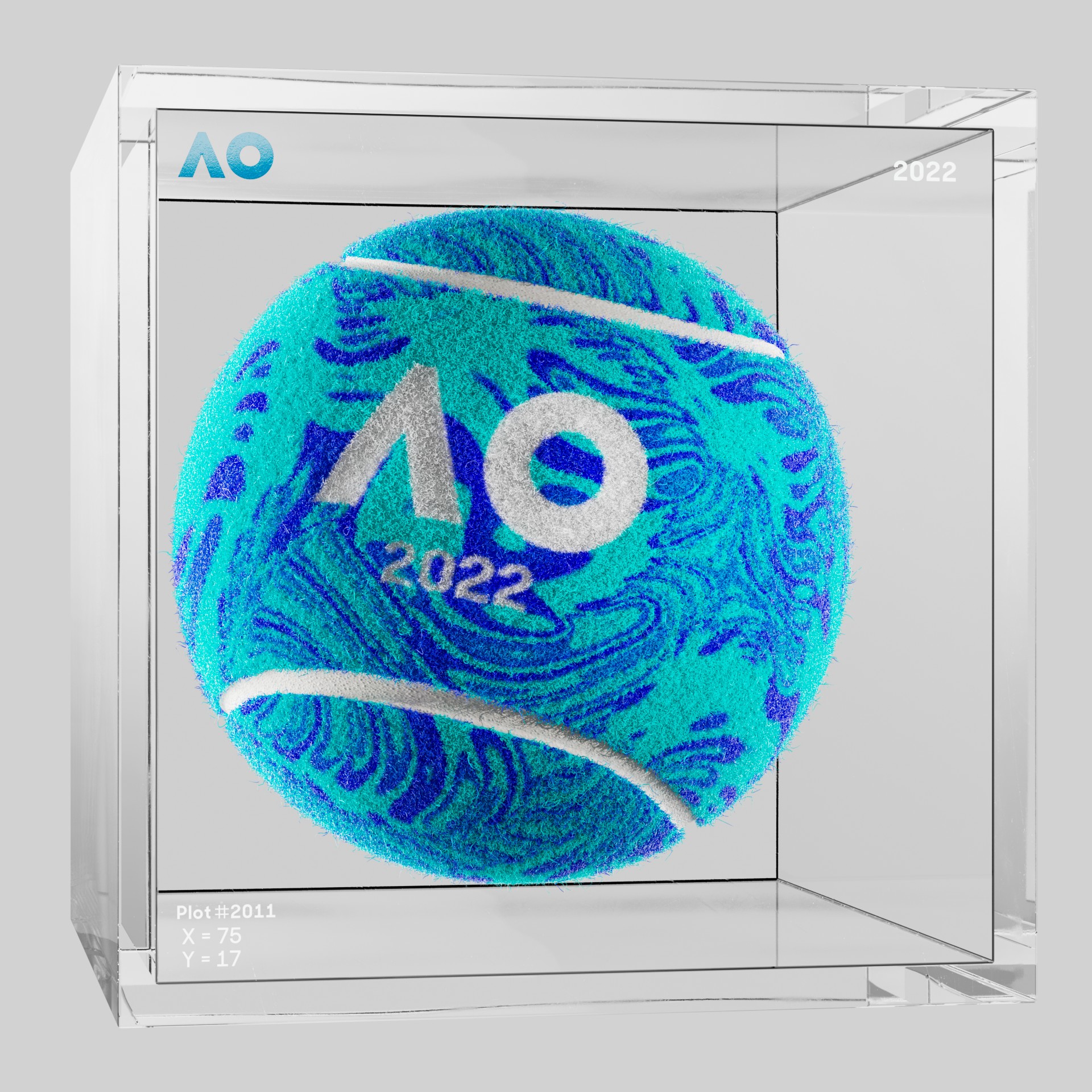 The Australian Open - The Australian Open Art Ball - AO Art Ball #4608 - NFT # 4608