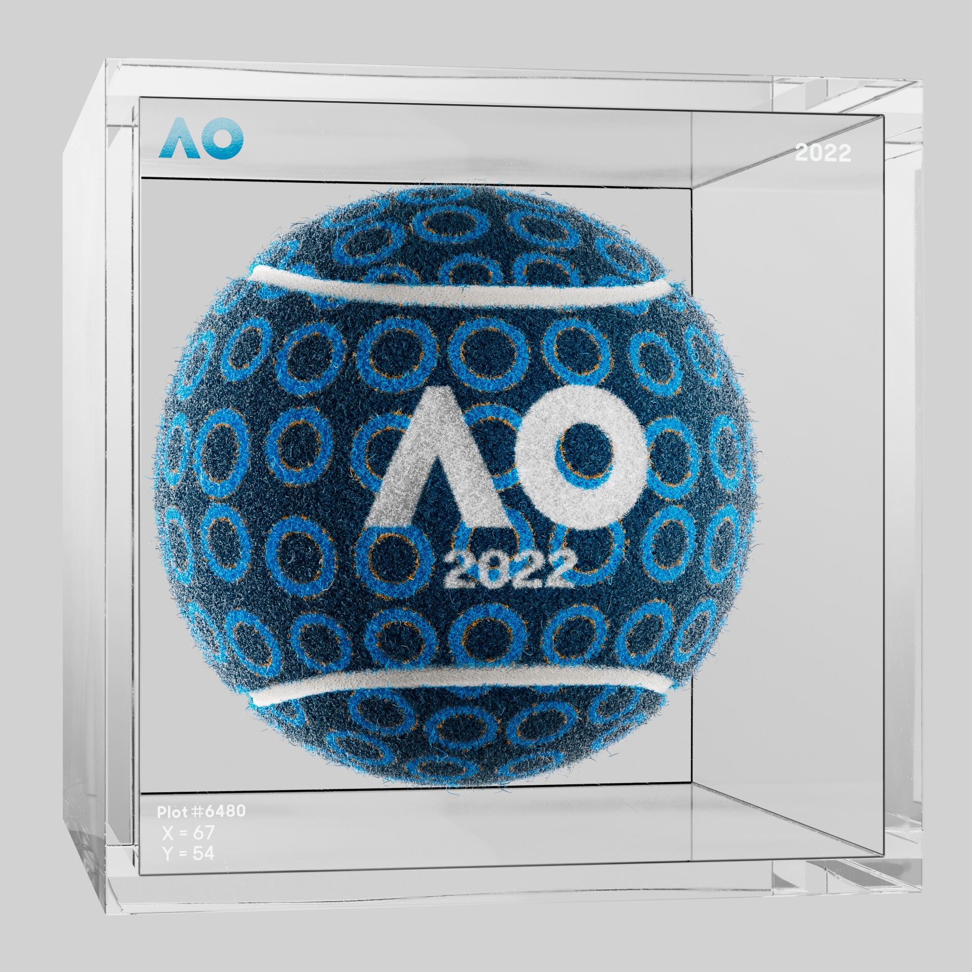 The Australian Open - The Australian Open Art Ball - AO Art Ball #4609 - NFT # 4609