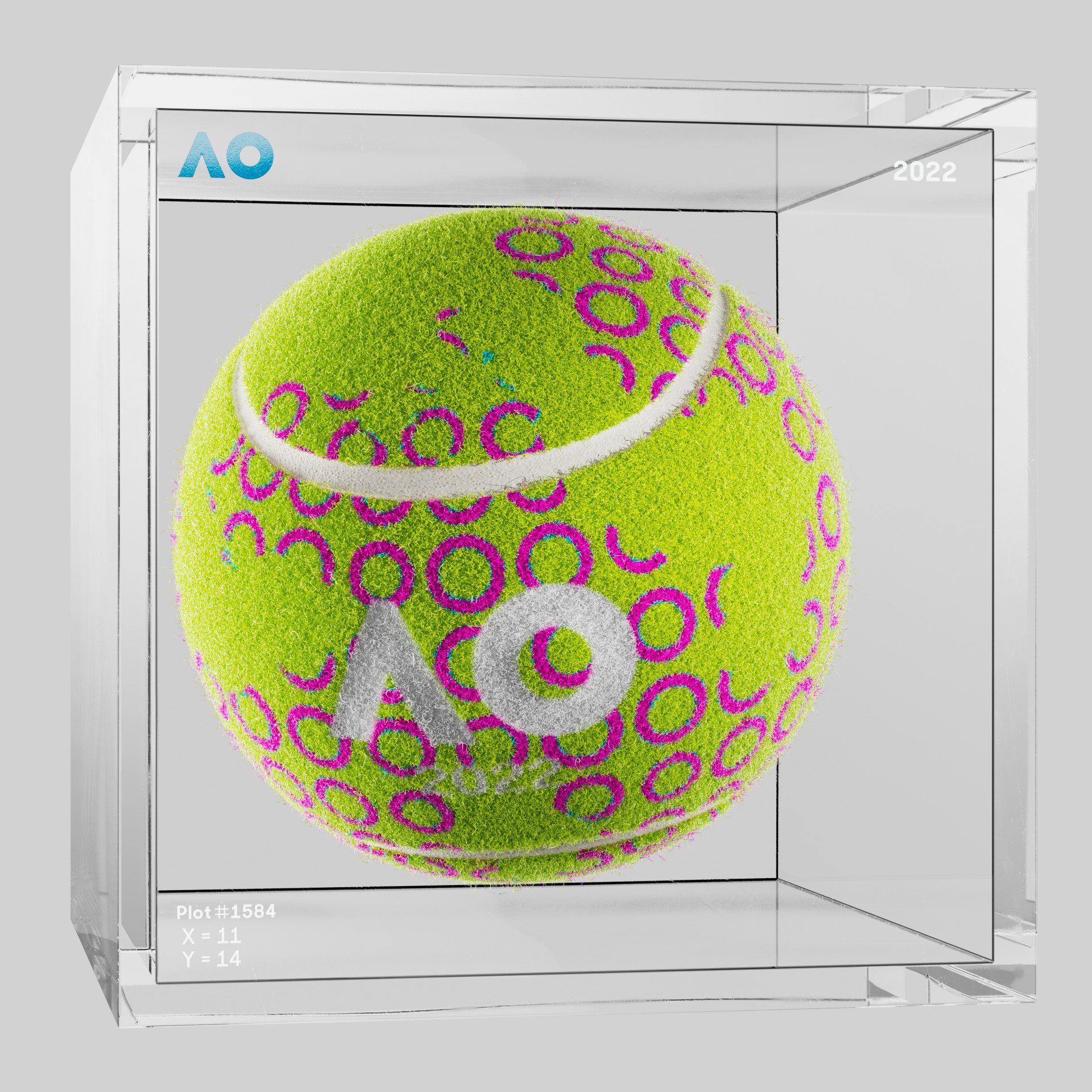 The Australian Open - The Australian Open Art Ball - AO Art Ball #461 - NFT # 461