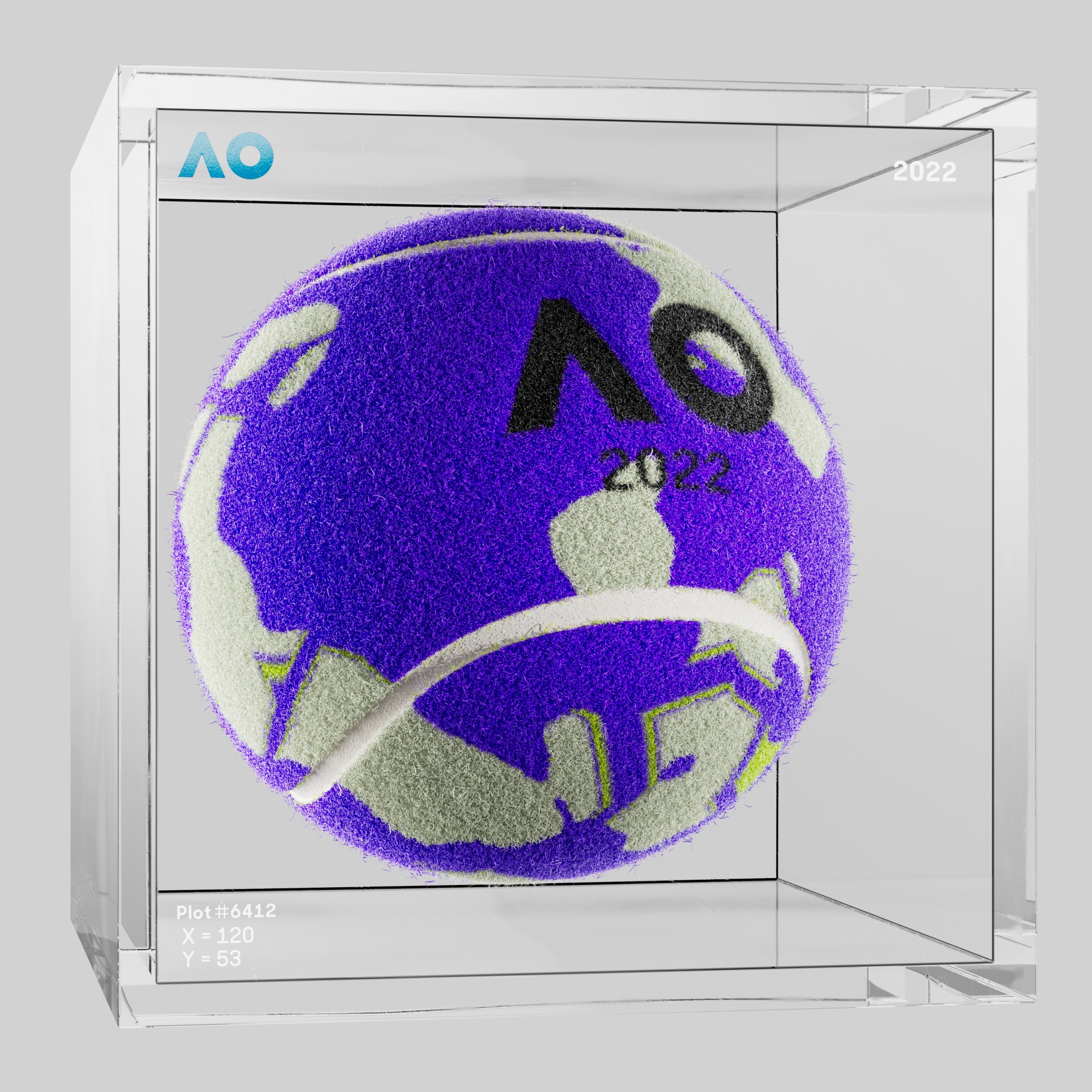 The Australian Open - The Australian Open Art Ball - AO Art Ball #4610 - NFT # 4610