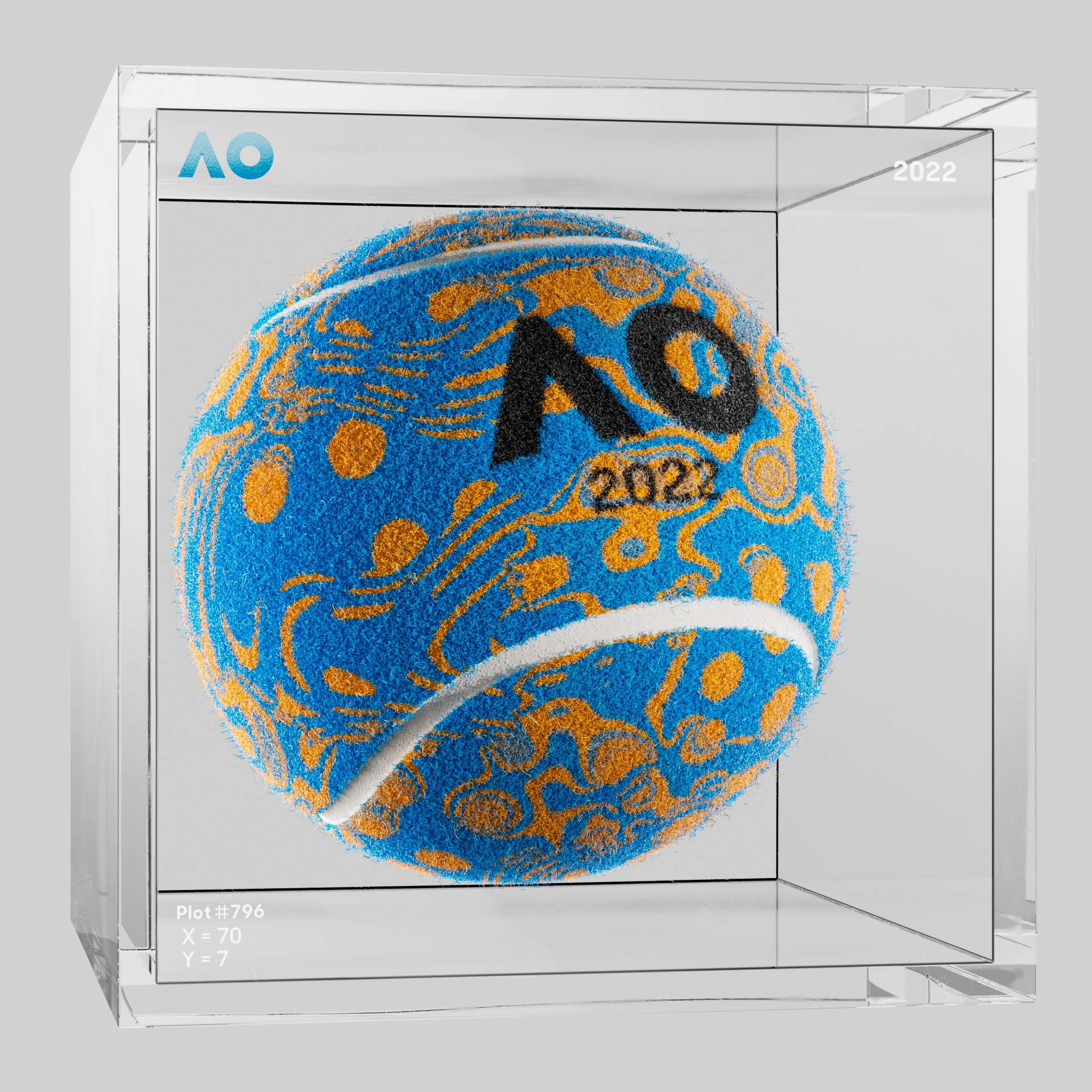 The Australian Open - The Australian Open Art Ball - AO Art Ball #4613 - NFT # 4613