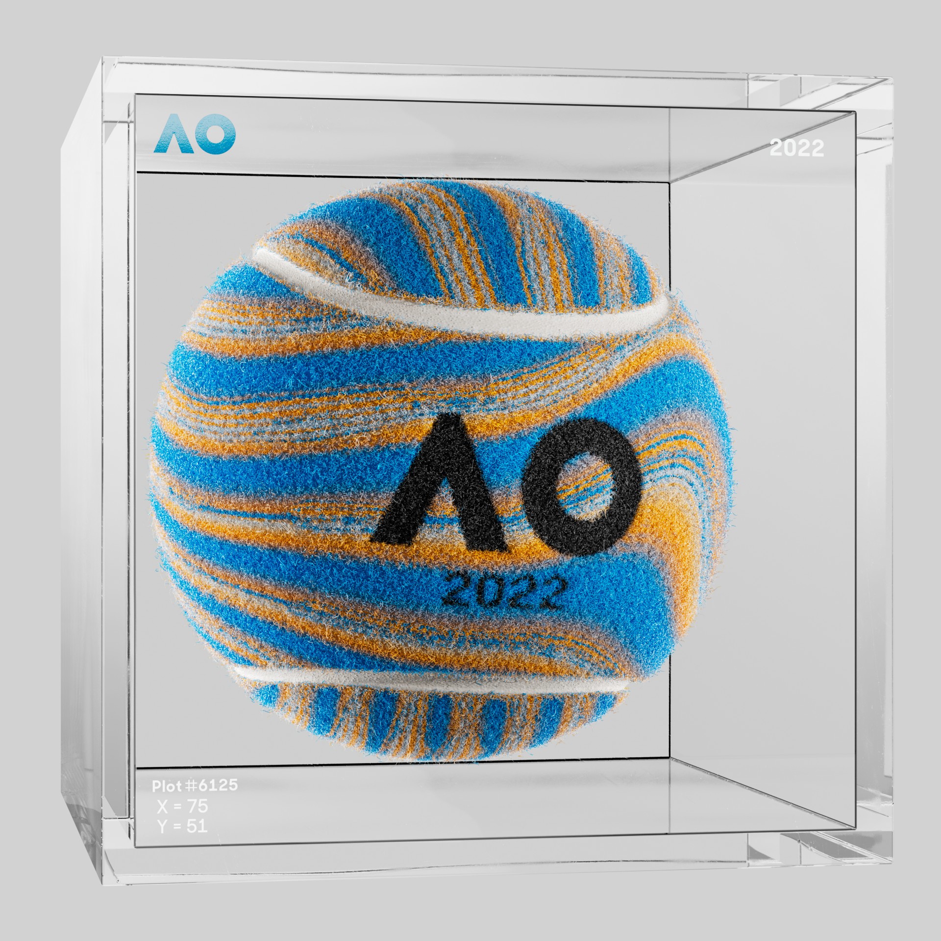 The Australian Open - The Australian Open Art Ball - AO Art Ball #4616 - NFT # 4616