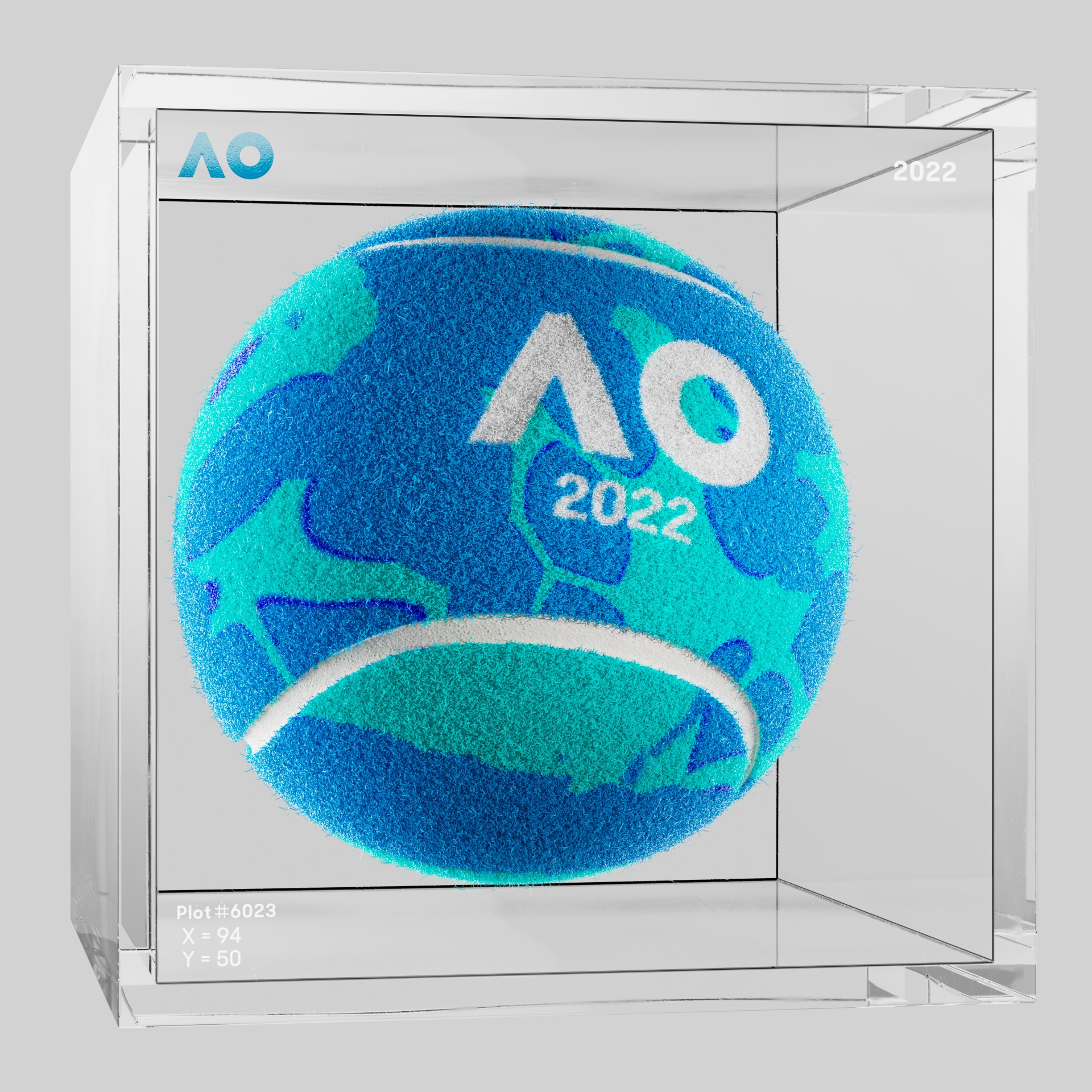 The Australian Open - The Australian Open Art Ball - AO Art Ball #4617 - NFT # 4617