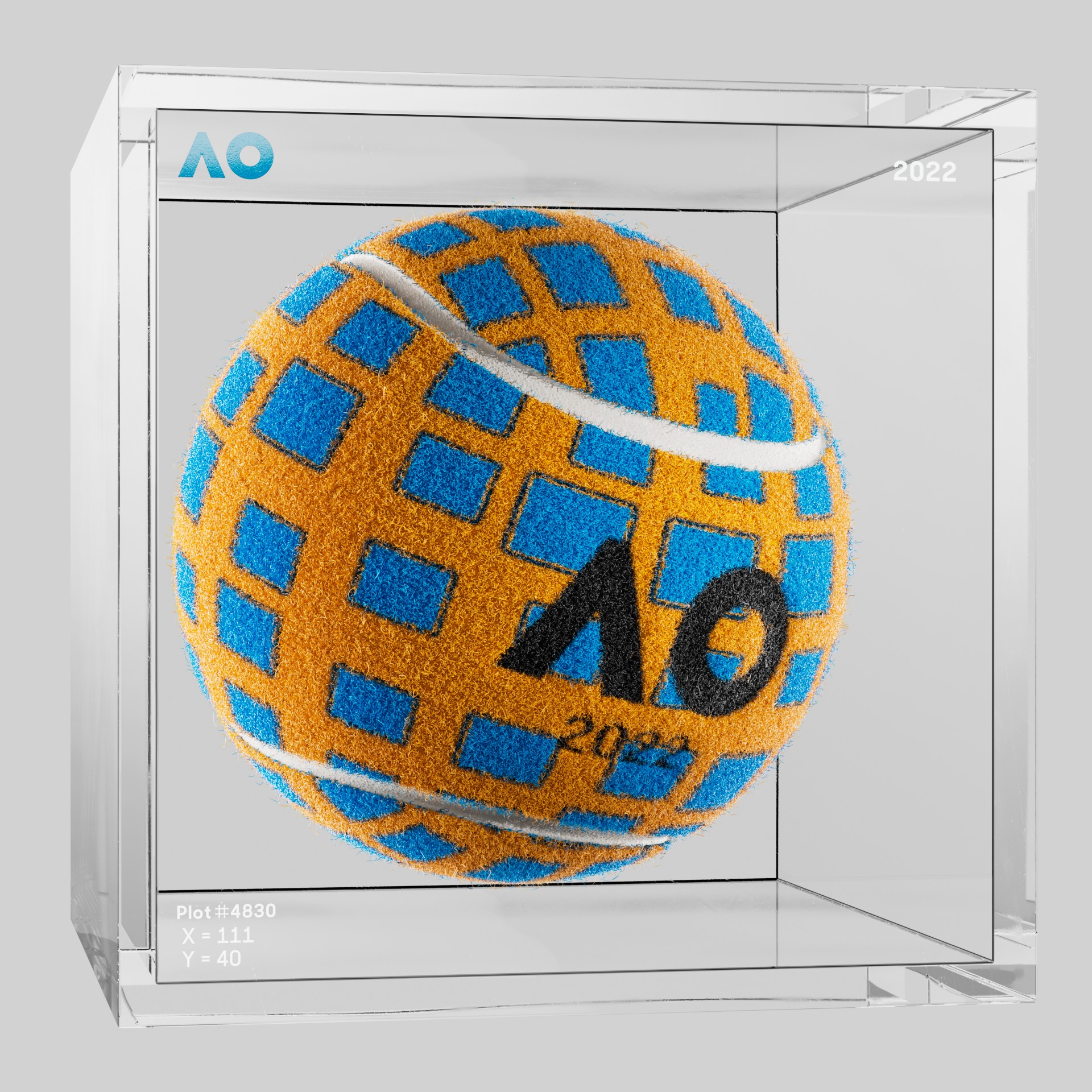 The Australian Open - The Australian Open Art Ball - AO Art Ball #4618 - NFT # 4618
