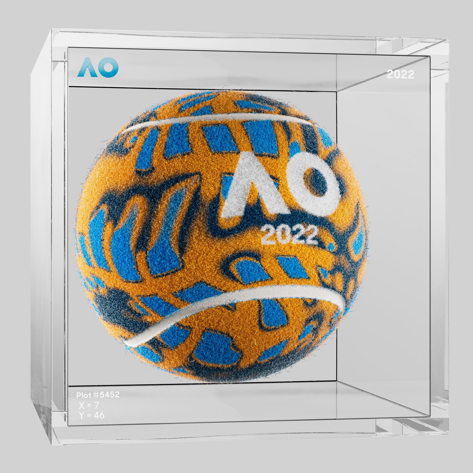 The Australian Open - The Australian Open Art Ball - AO Art Ball #4621 - NFT # 4621