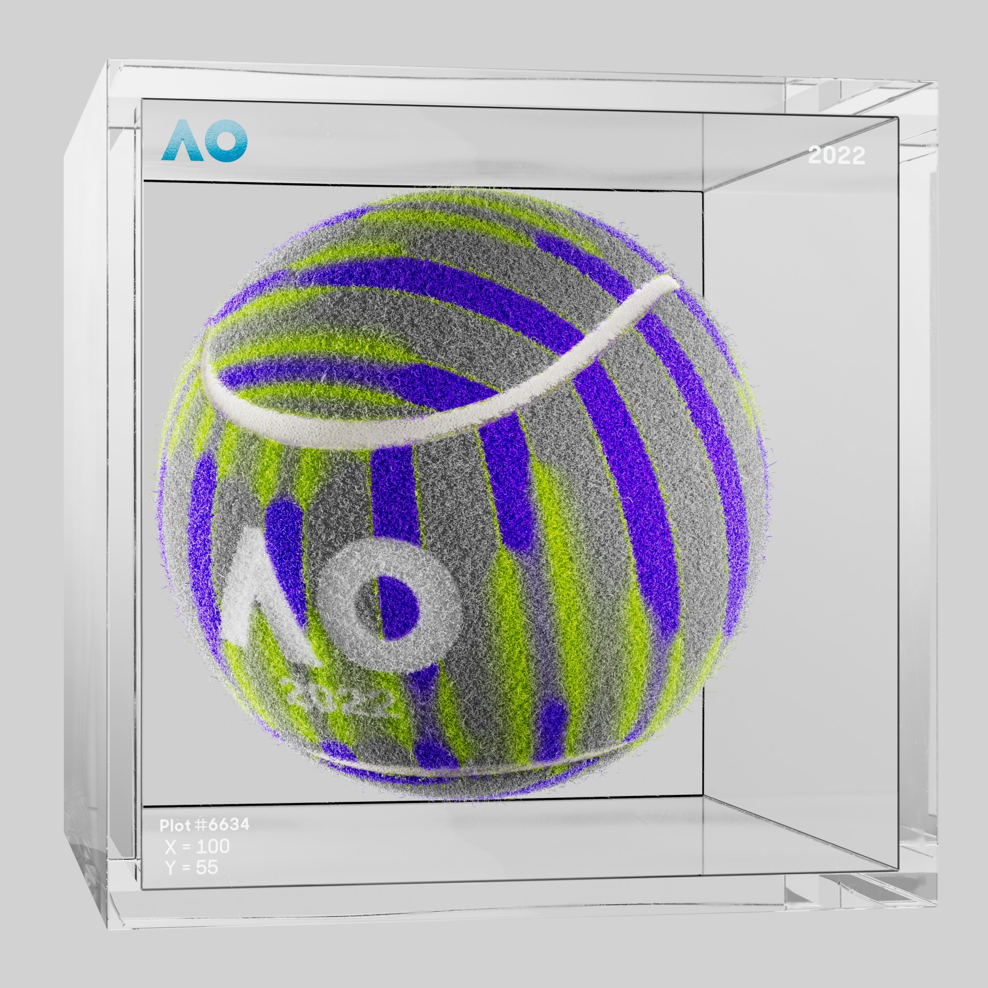 The Australian Open - The Australian Open Art Ball - AO Art Ball #4622 - NFT # 4622