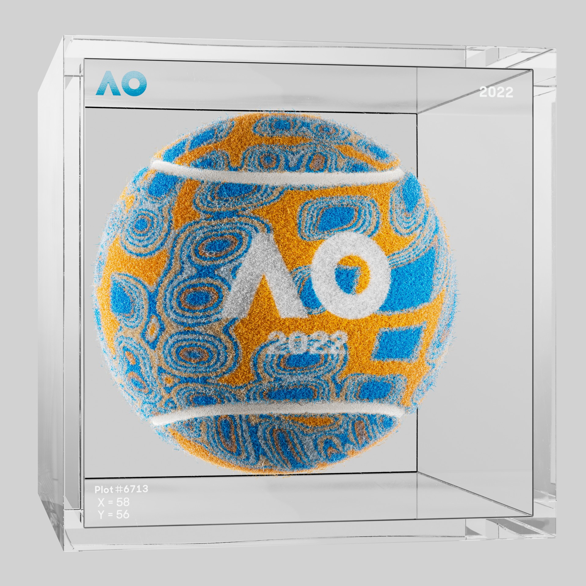 The Australian Open - The Australian Open Art Ball - AO Art Ball #4624 - NFT # 4624
