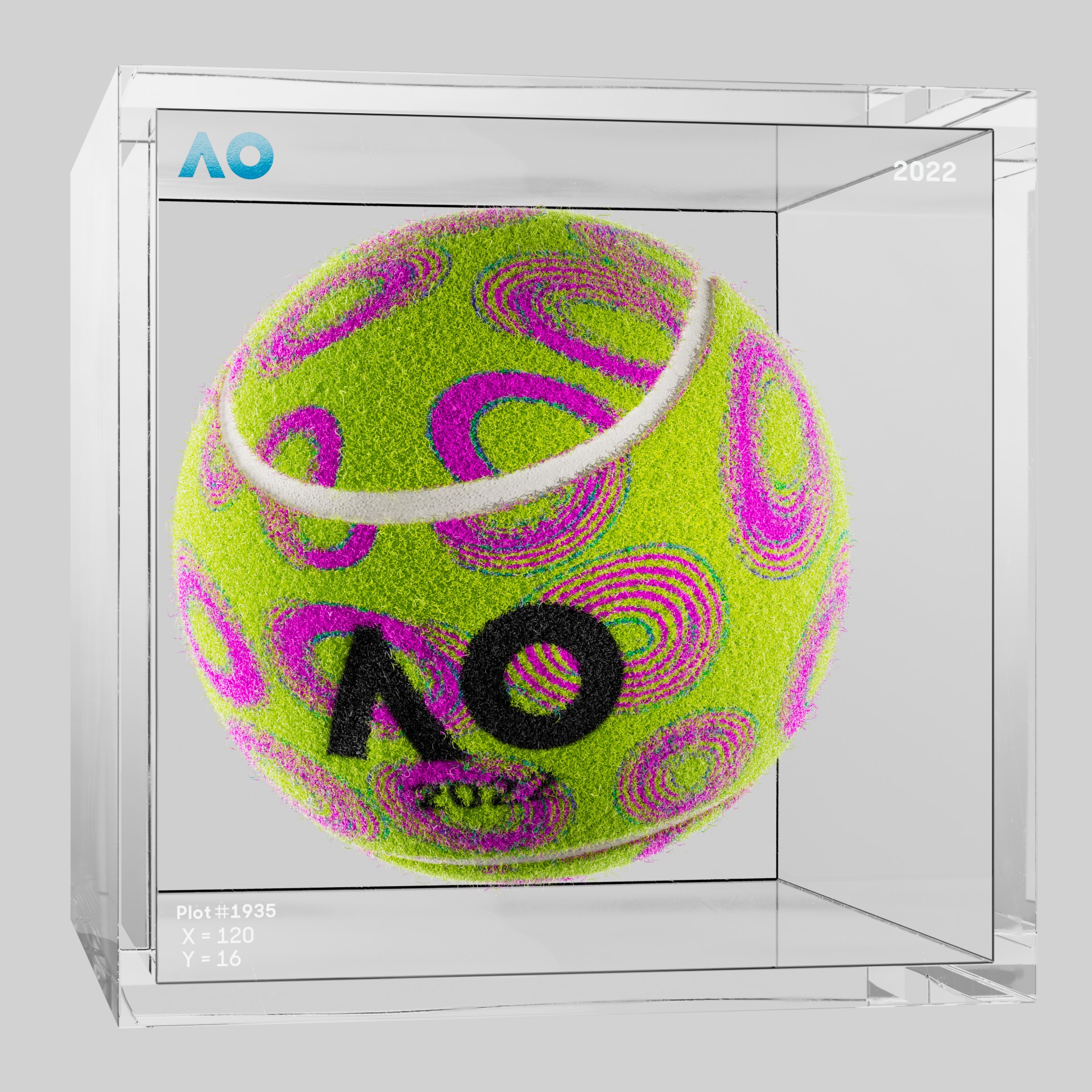 The Australian Open - The Australian Open Art Ball - AO Art Ball #4626 - NFT # 4626