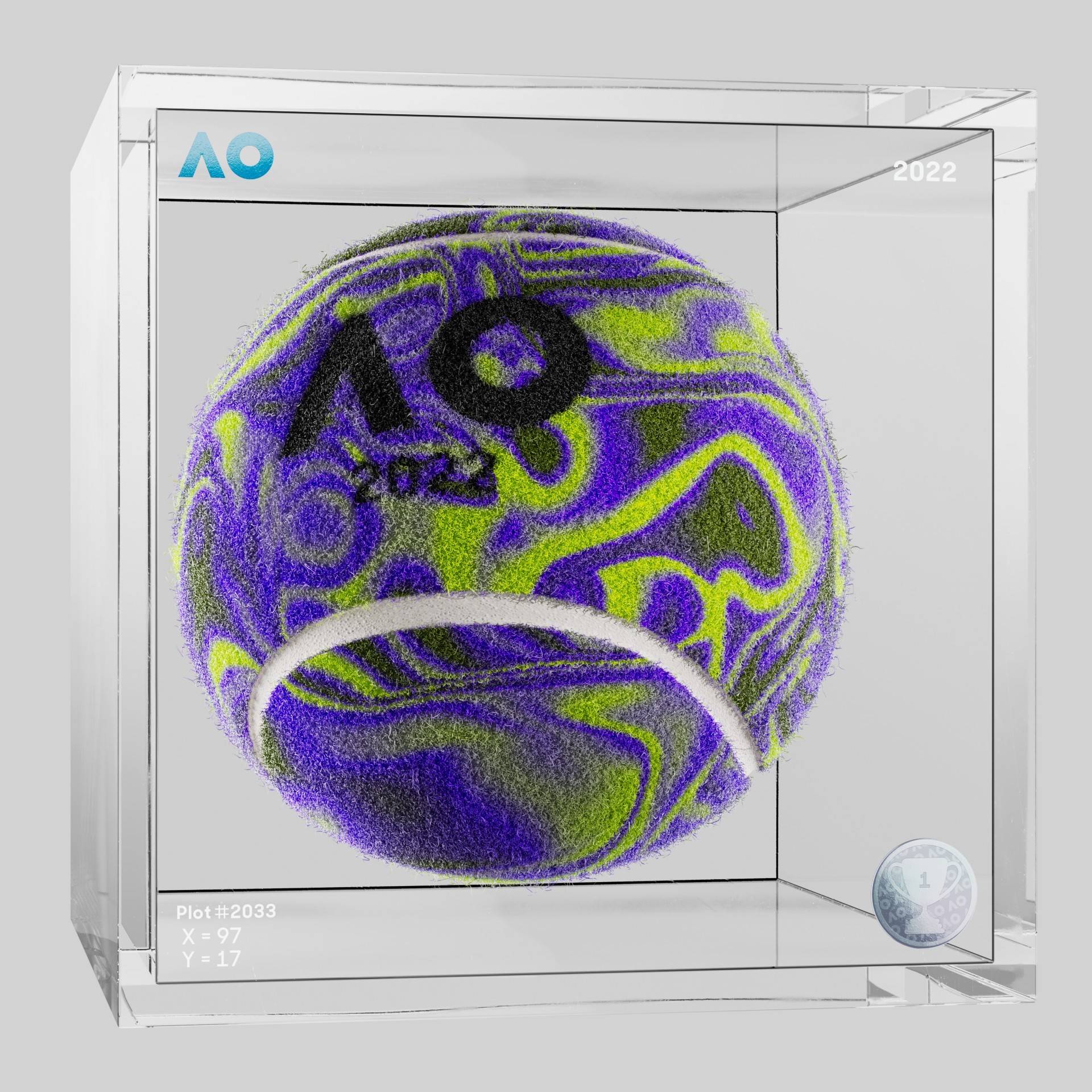 The Australian Open - The Australian Open Art Ball - AO Art Ball #4627 - NFT # 4627