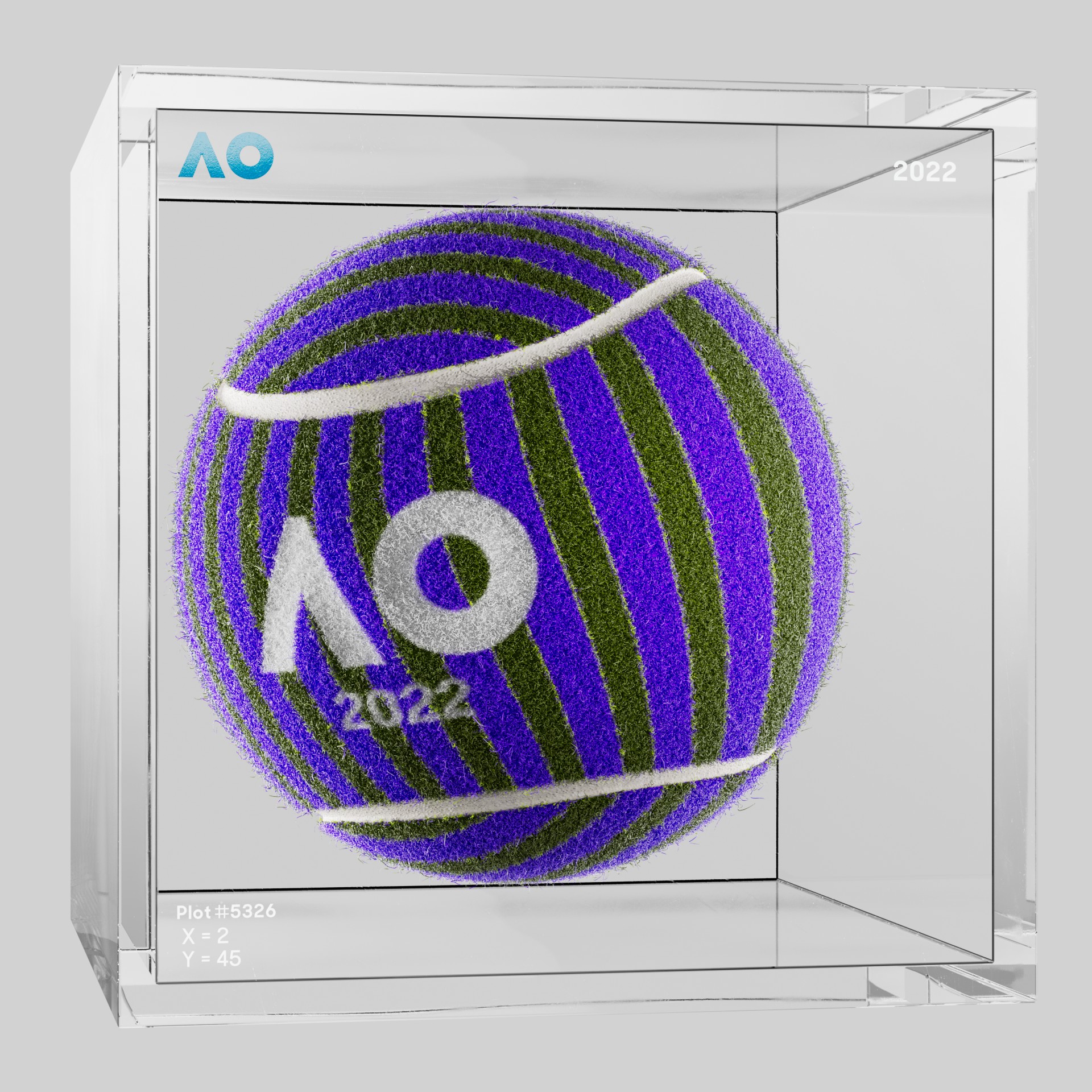 The Australian Open - The Australian Open Art Ball - AO Art Ball #463 - NFT # 463