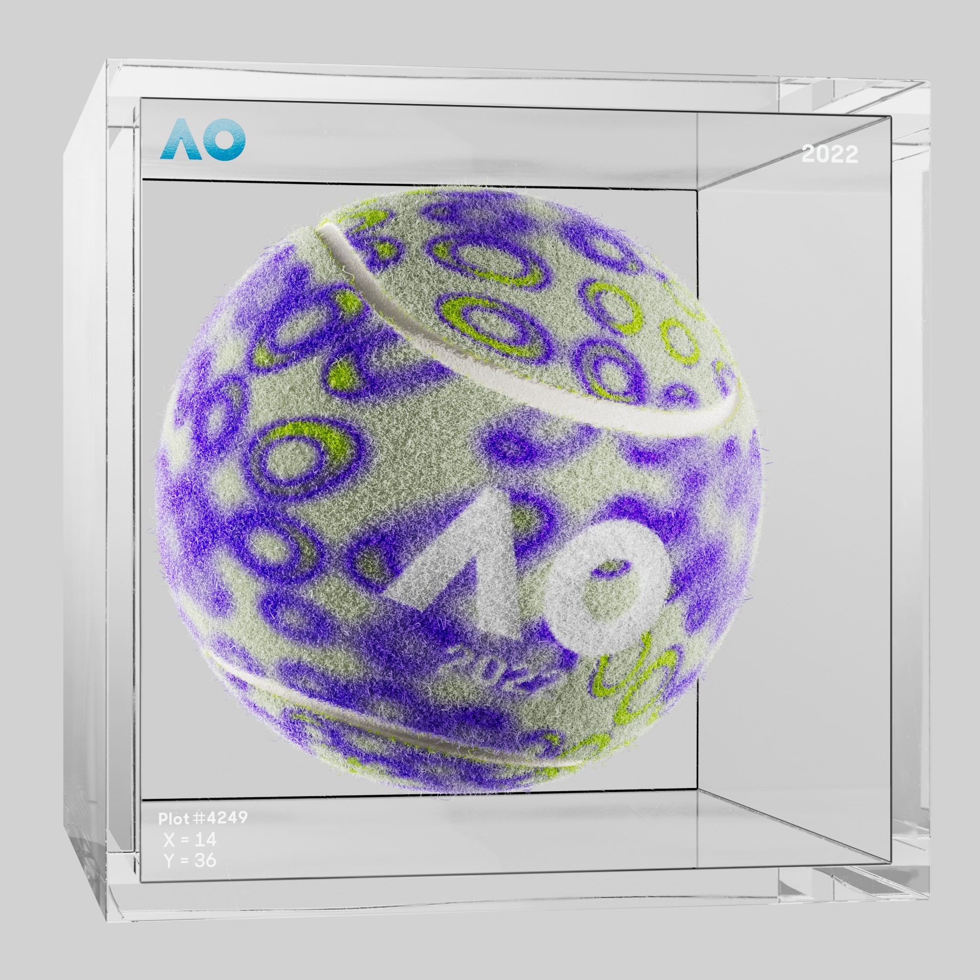 The Australian Open - The Australian Open Art Ball - AO Art Ball #4631 - NFT # 4631