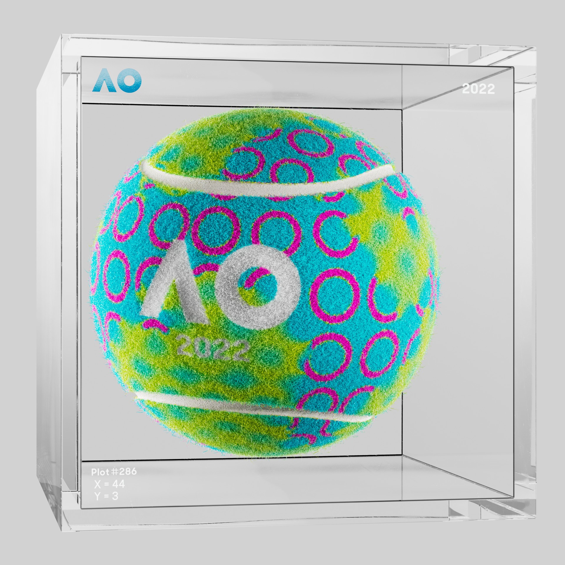 The Australian Open - The Australian Open Art Ball - AO Art Ball #4632 - NFT # 4632