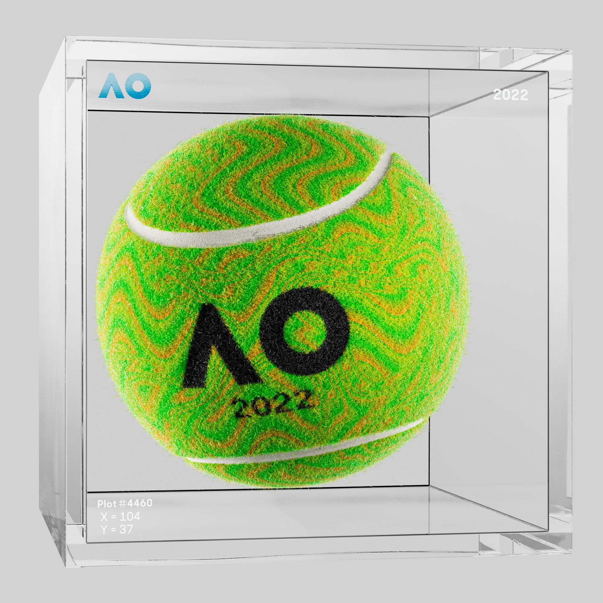 The Australian Open - The Australian Open Art Ball - AO Art Ball #4635 - NFT # 4635