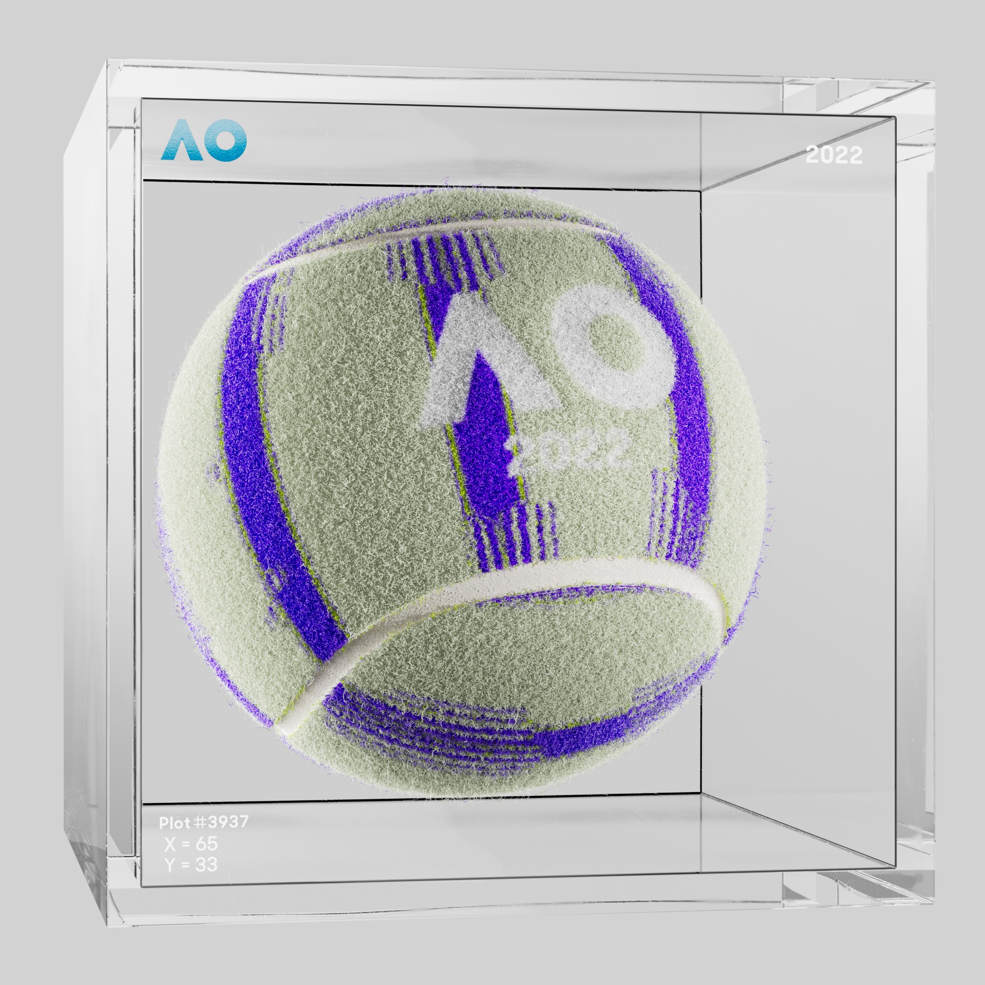 The Australian Open - The Australian Open Art Ball - AO Art Ball #4638 - NFT # 4638