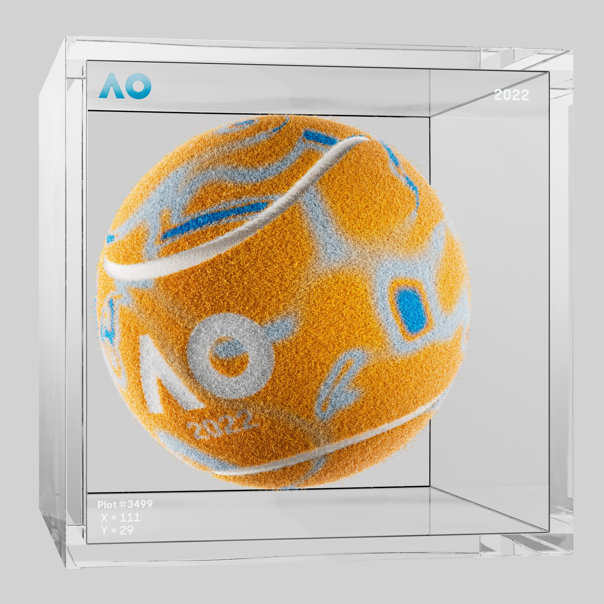 The Australian Open - The Australian Open Art Ball - AO Art Ball #464 - NFT # 464
