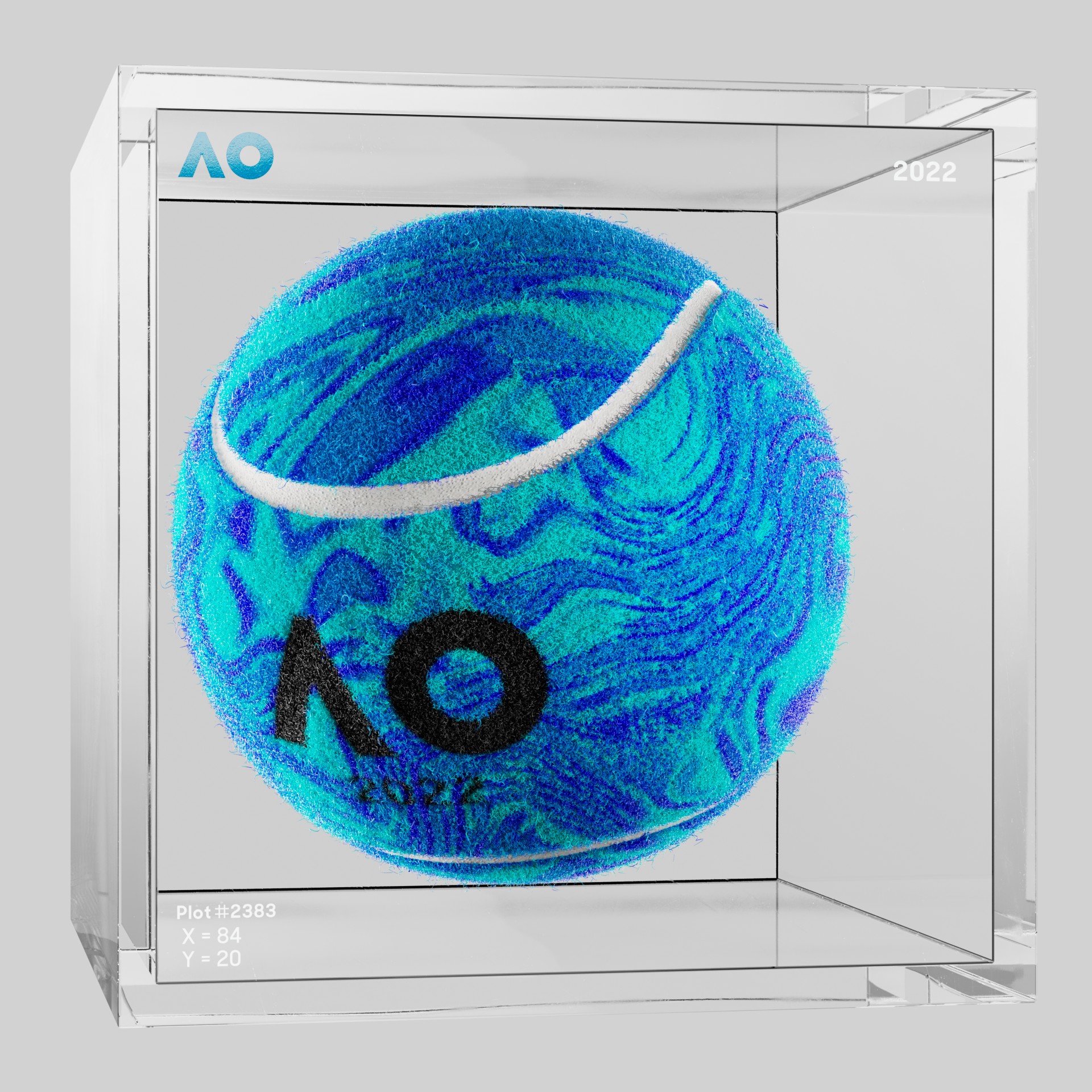 The Australian Open - The Australian Open Art Ball - AO Art Ball #4642 - NFT # 4642