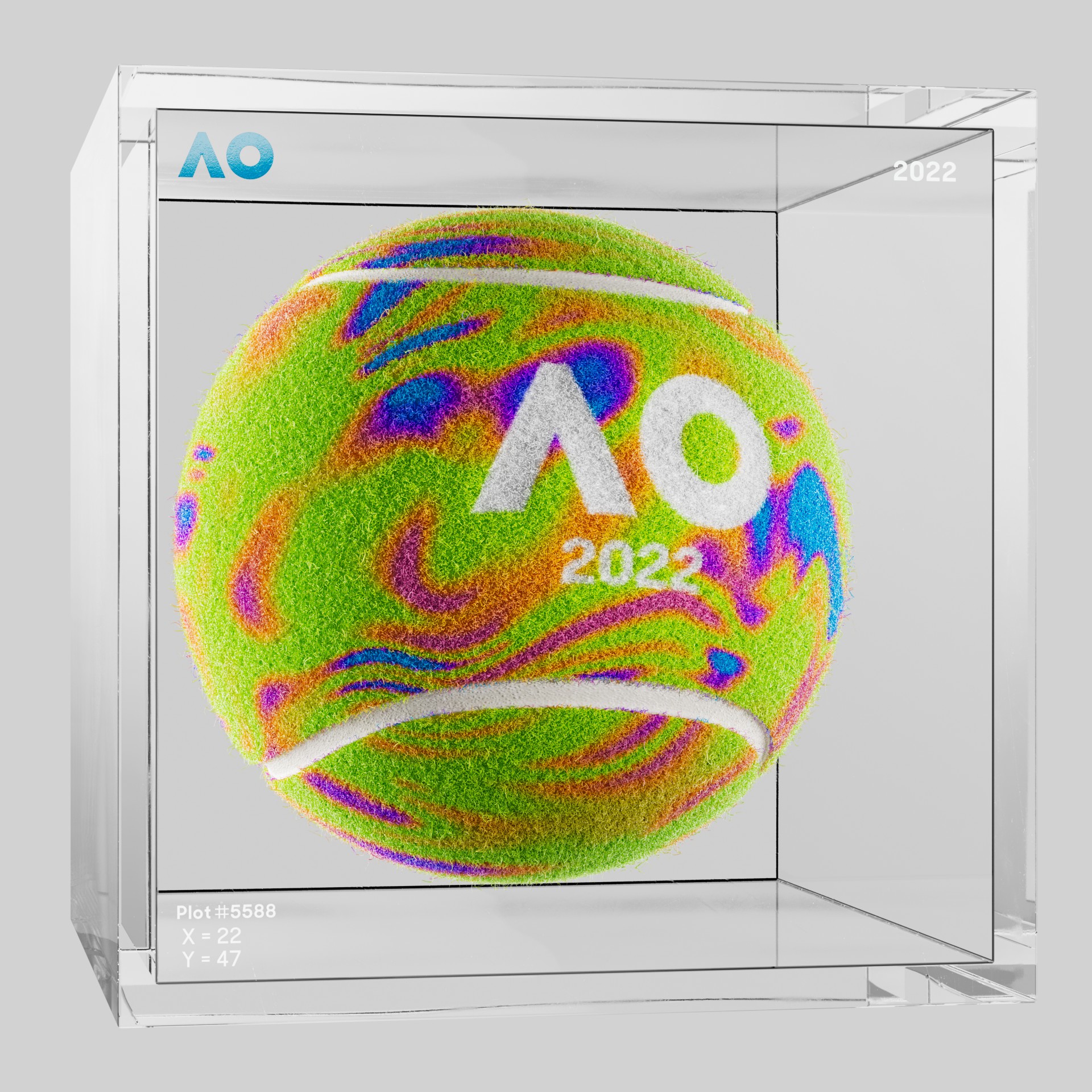 The Australian Open - The Australian Open Art Ball - AO Art Ball #4644 - NFT # 4644