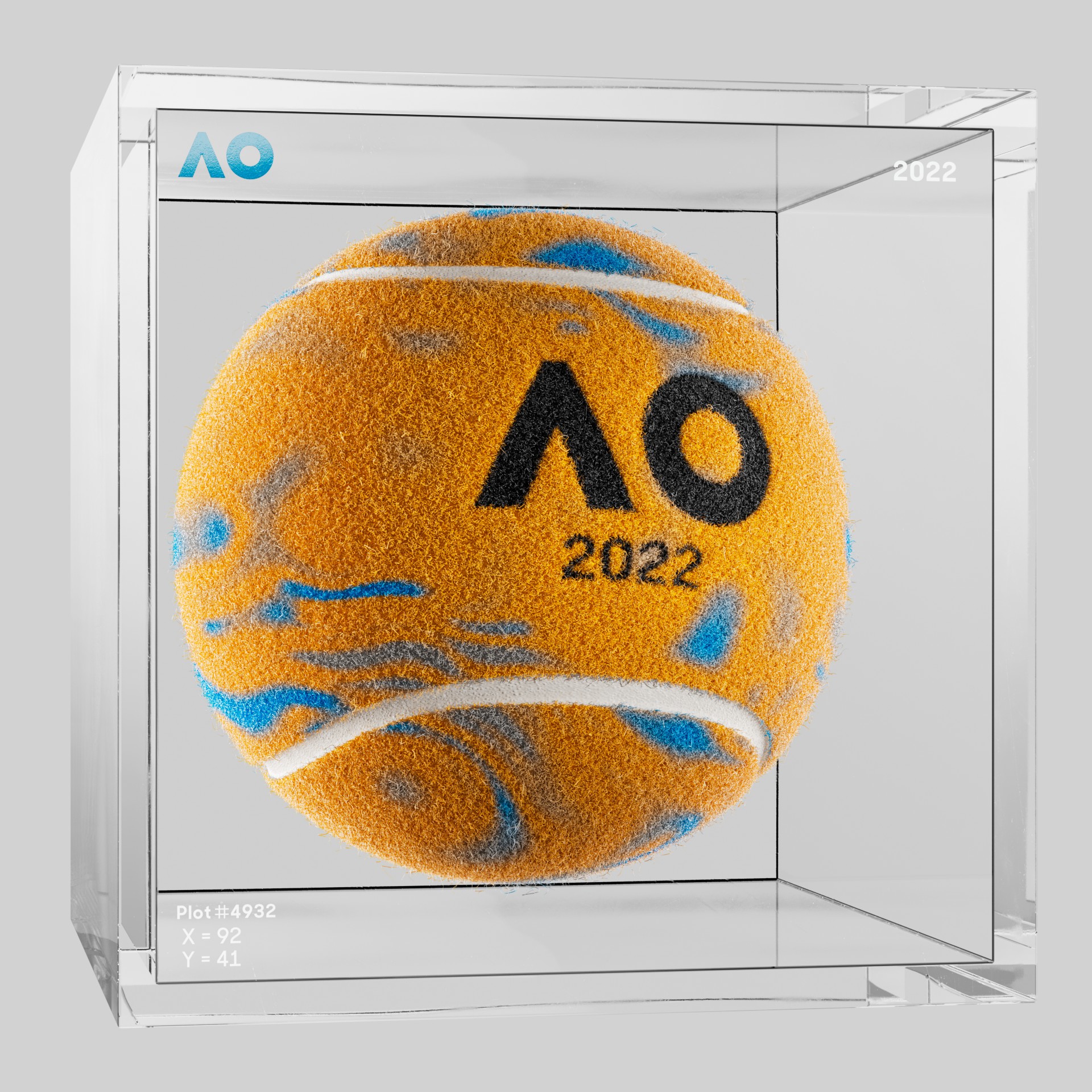 The Australian Open - The Australian Open Art Ball - AO Art Ball #4645 - NFT # 4645