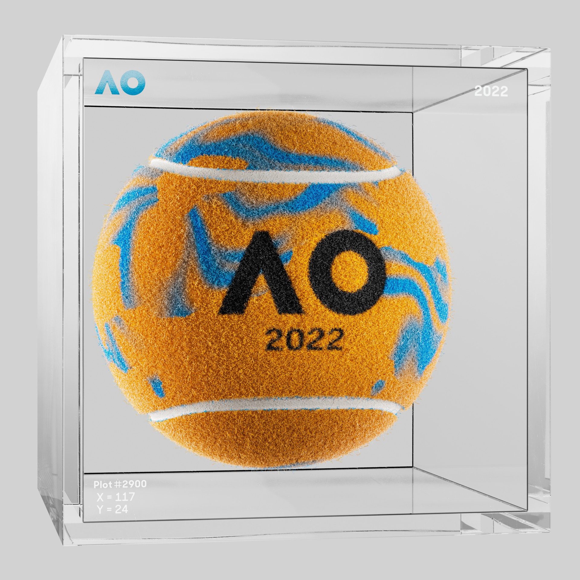 The Australian Open - The Australian Open Art Ball - AO Art Ball #4646 - NFT # 4646