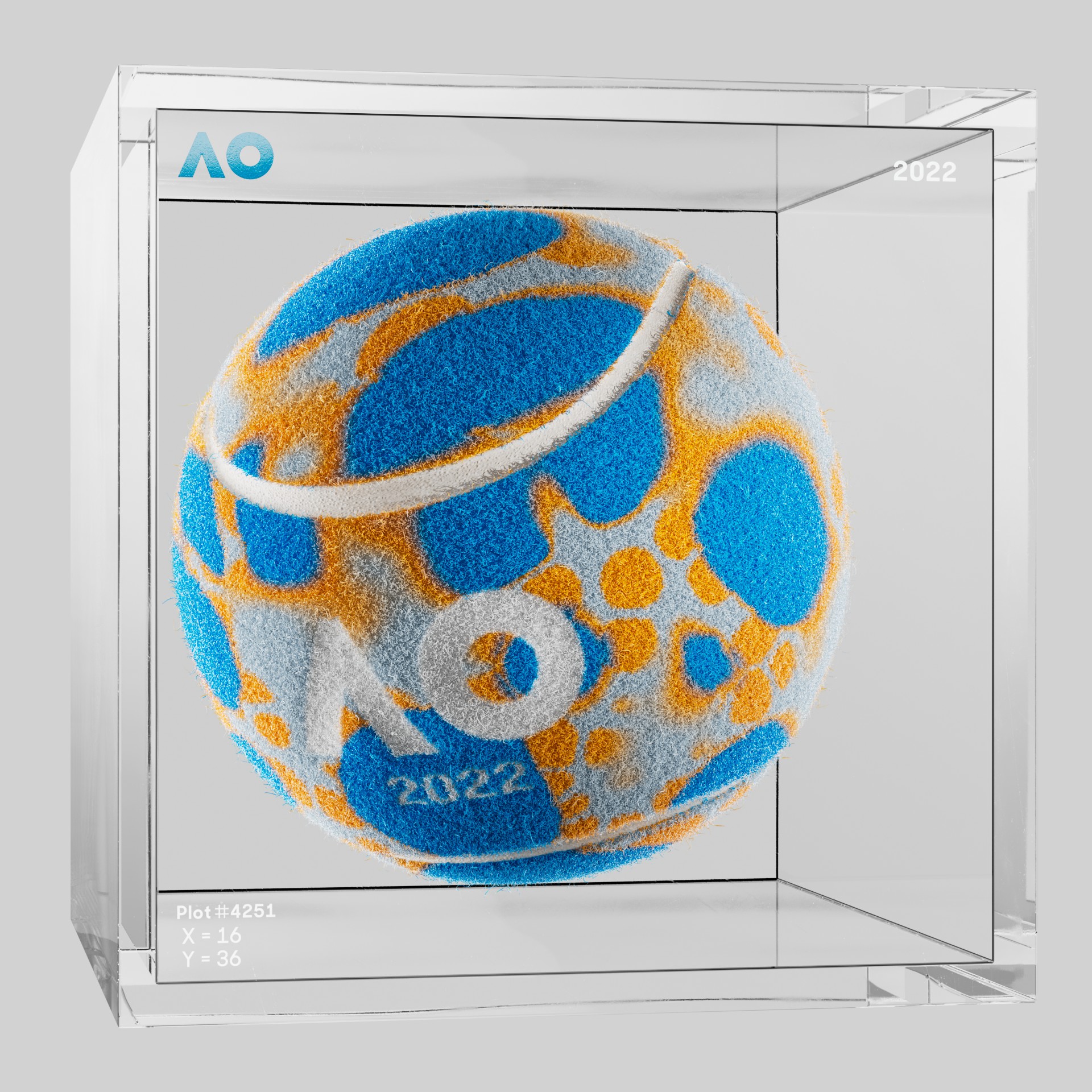 The Australian Open - The Australian Open Art Ball - AO Art Ball #4647 - NFT # 4647