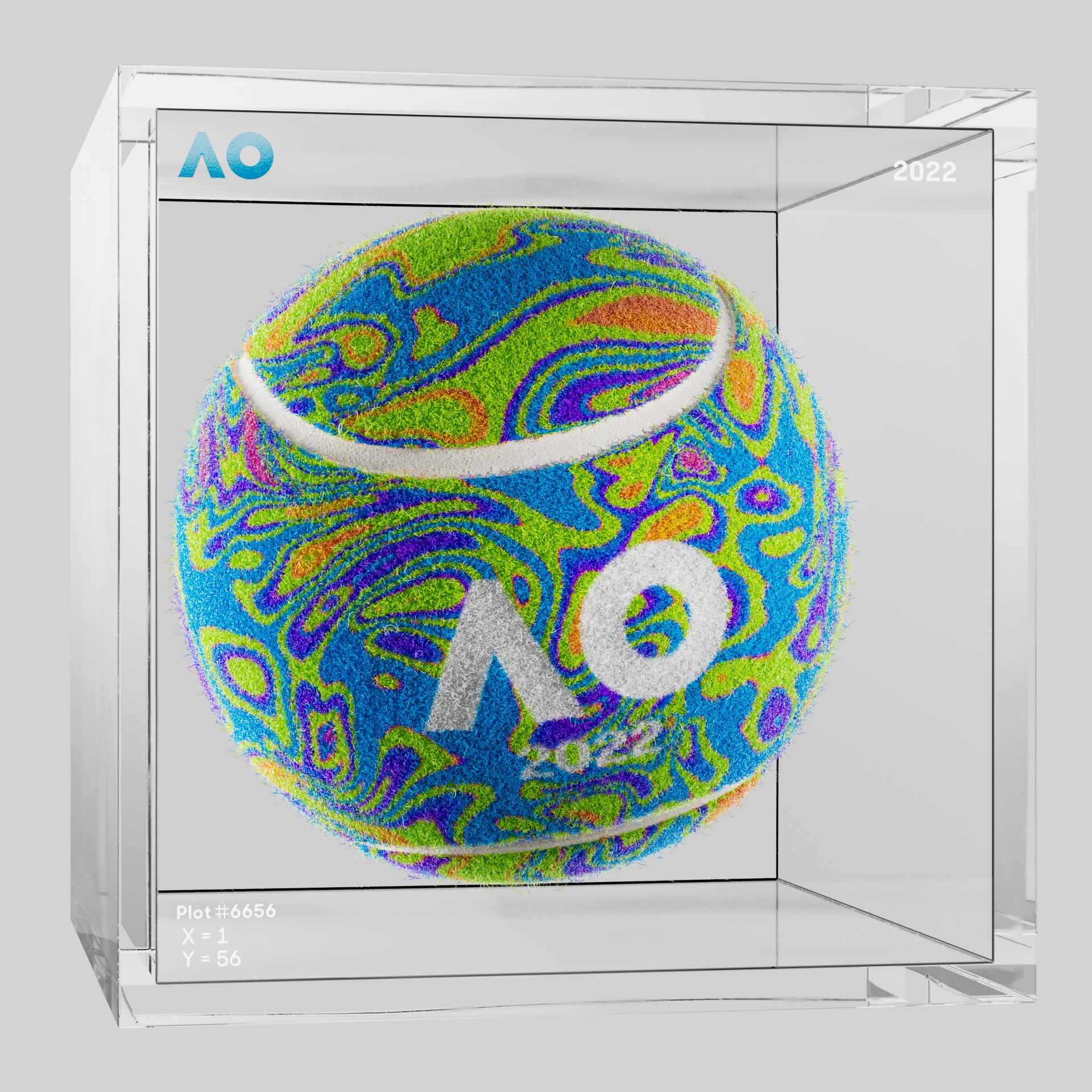 The Australian Open - The Australian Open Art Ball - AO Art Ball #4648 - NFT # 4648