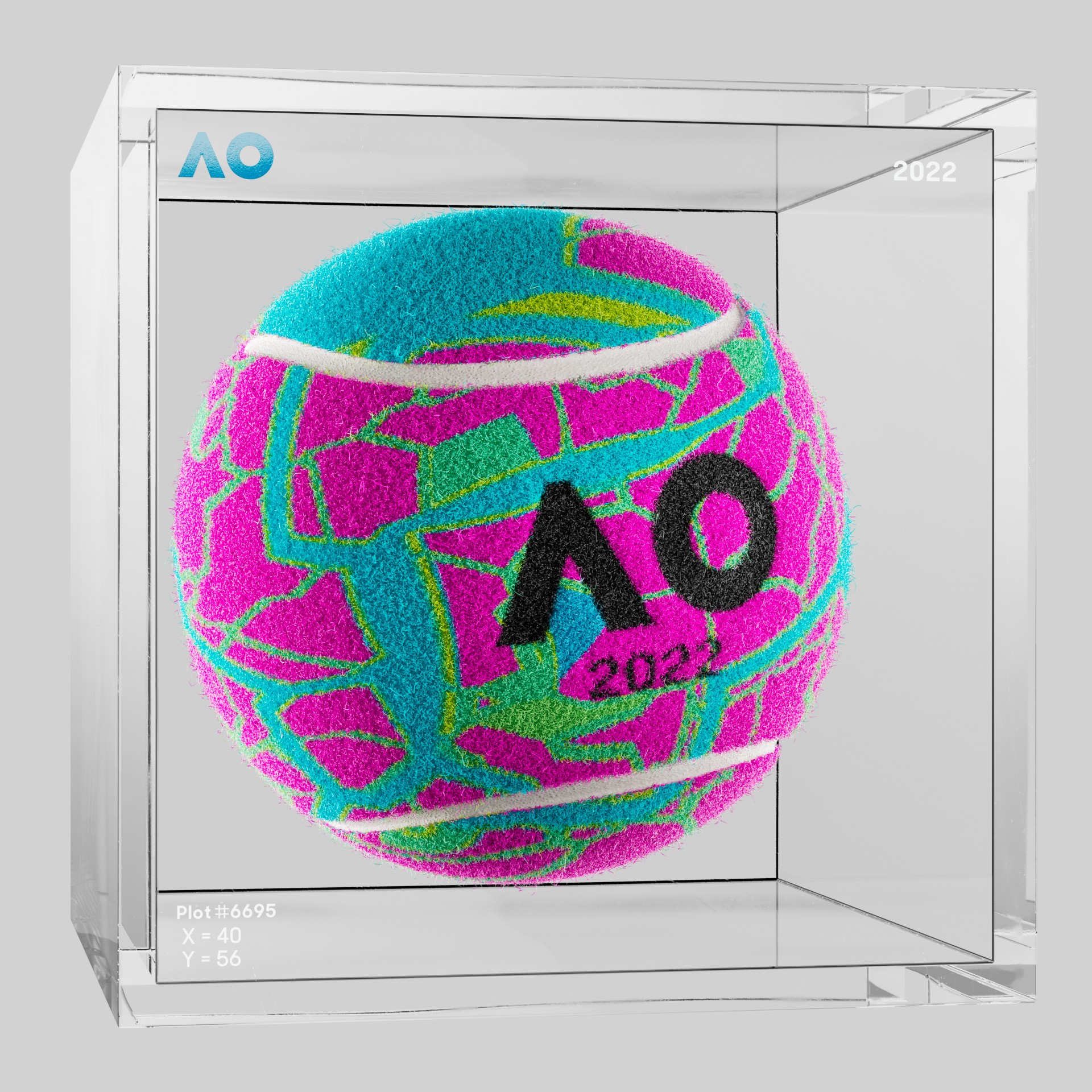 The Australian Open - The Australian Open Art Ball - AO Art Ball #4649 - NFT # 4649