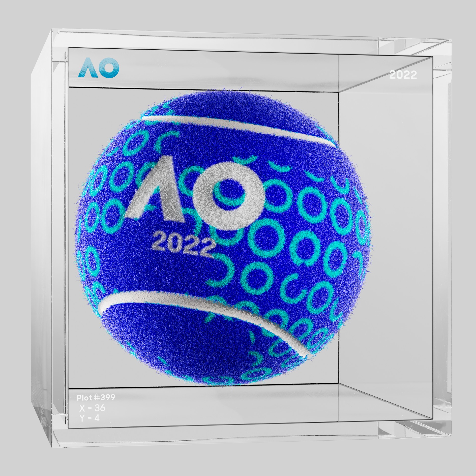 The Australian Open - The Australian Open Art Ball - AO Art Ball #4650 - NFT # 4650
