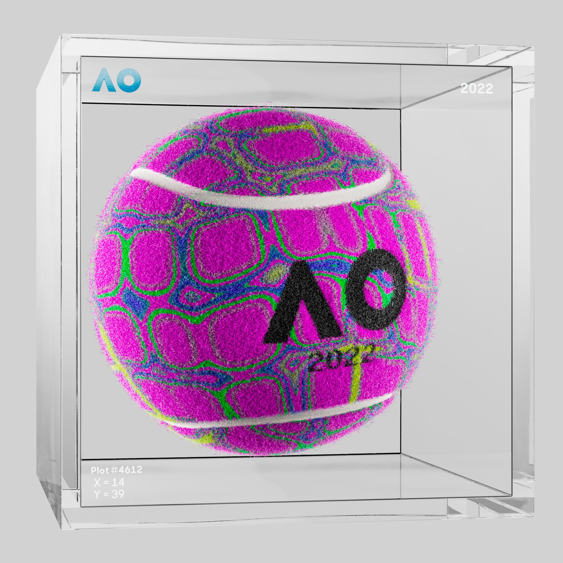 The Australian Open - The Australian Open Art Ball - AO Art Ball #4651 - NFT # 4651