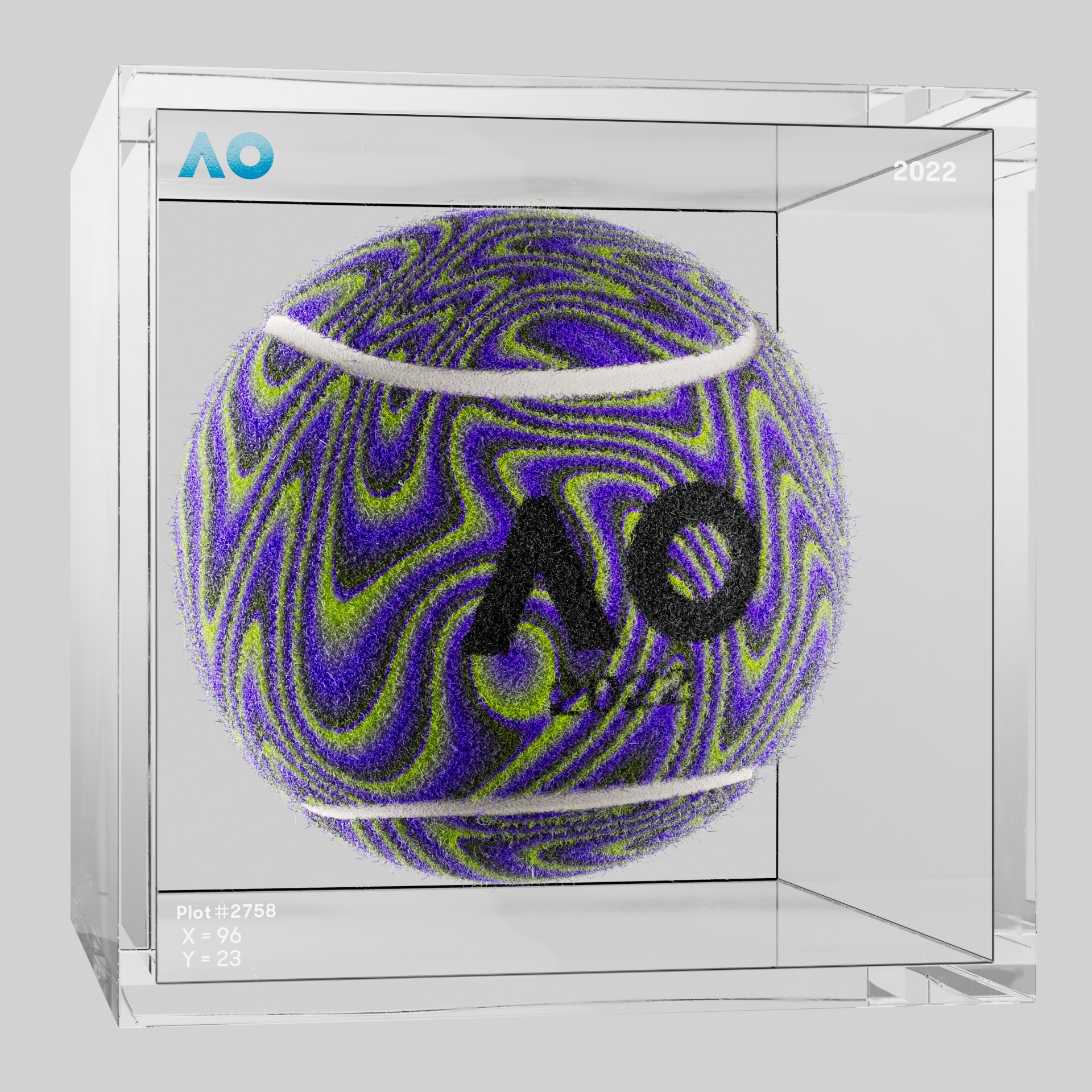 The Australian Open - The Australian Open Art Ball - AO Art Ball #4652 - NFT # 4652