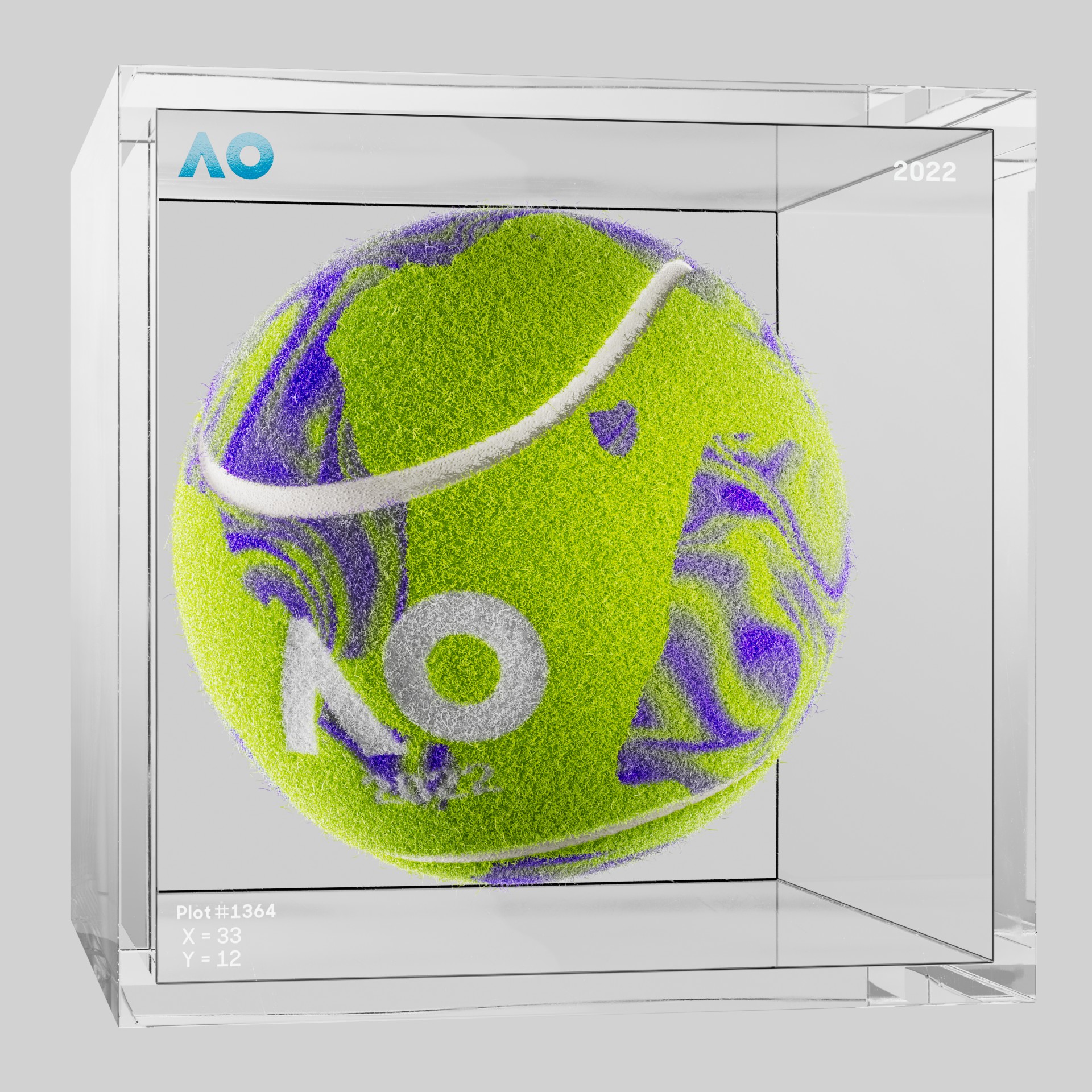 The Australian Open - The Australian Open Art Ball - AO Art Ball #4655 - NFT # 4655