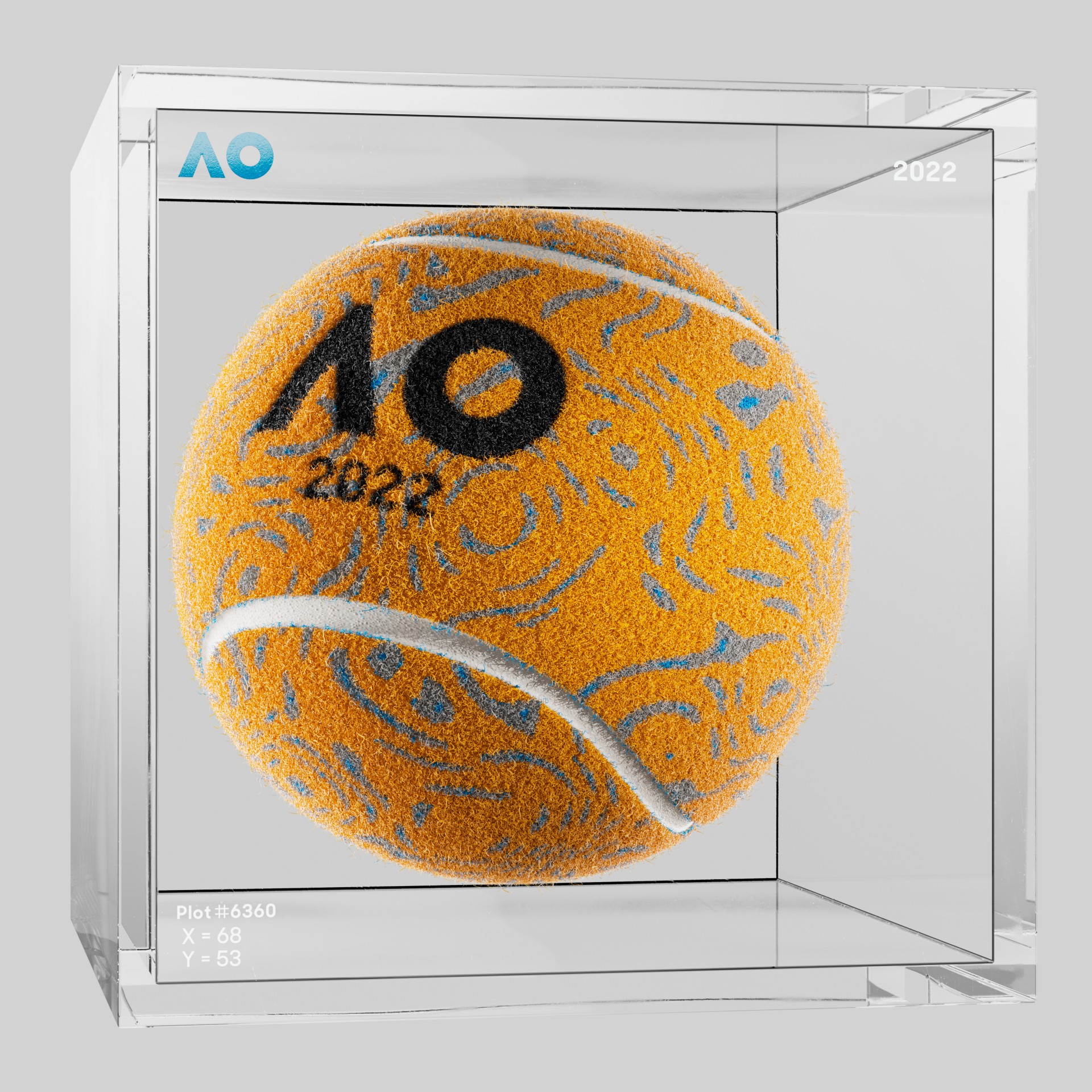 The Australian Open - The Australian Open Art Ball - AO Art Ball #4659 - NFT # 4659