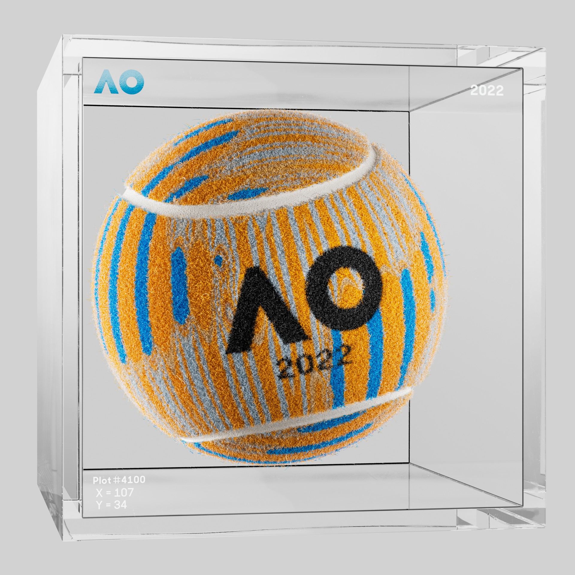 The Australian Open - The Australian Open Art Ball - AO Art Ball #4661 - NFT # 4661