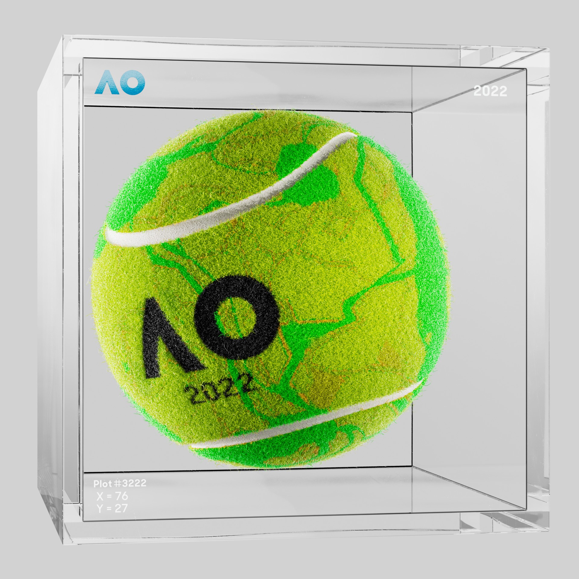 The Australian Open - The Australian Open Art Ball - AO Art Ball #4665 - NFT # 4665