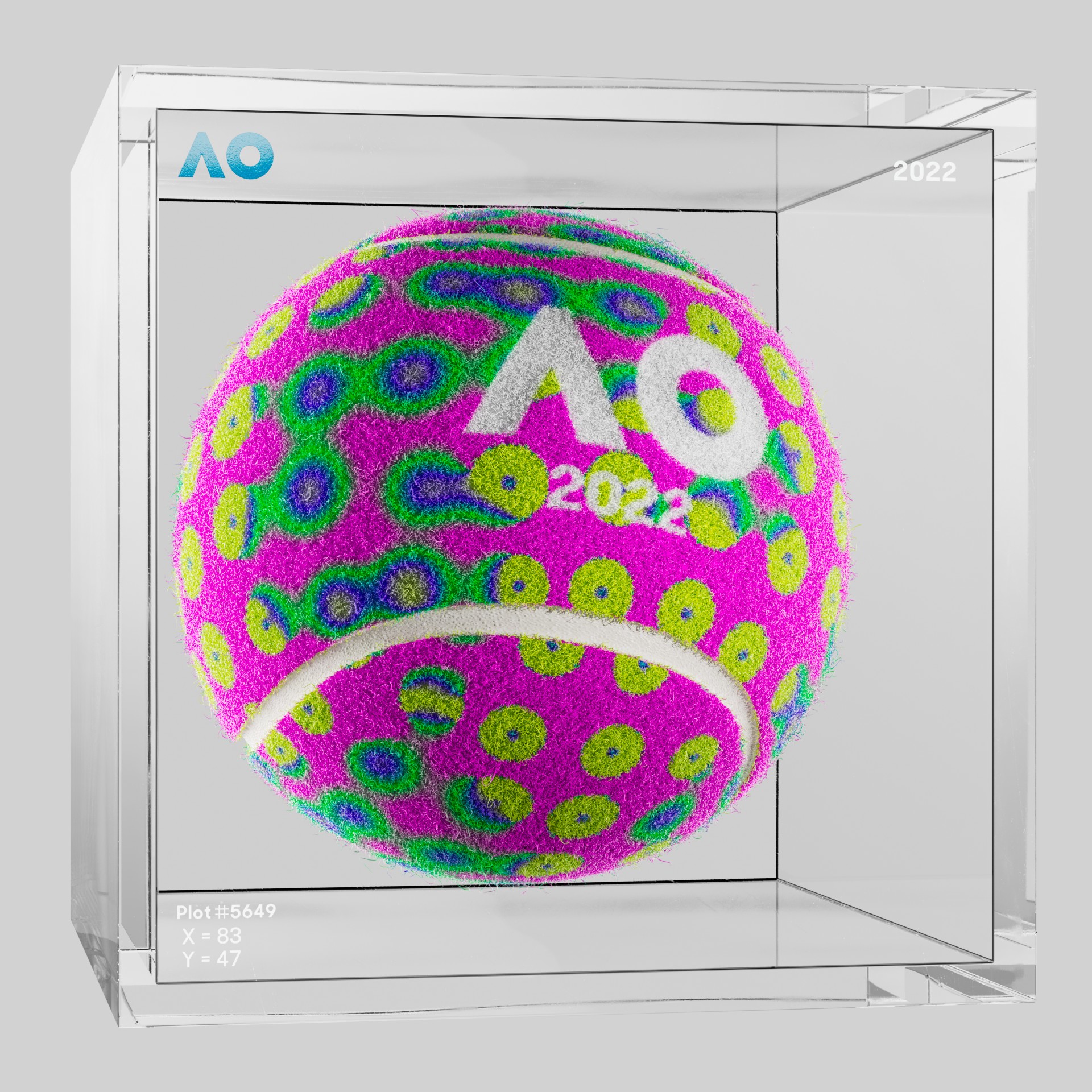 The Australian Open - The Australian Open Art Ball - AO Art Ball #4667 - NFT # 4667