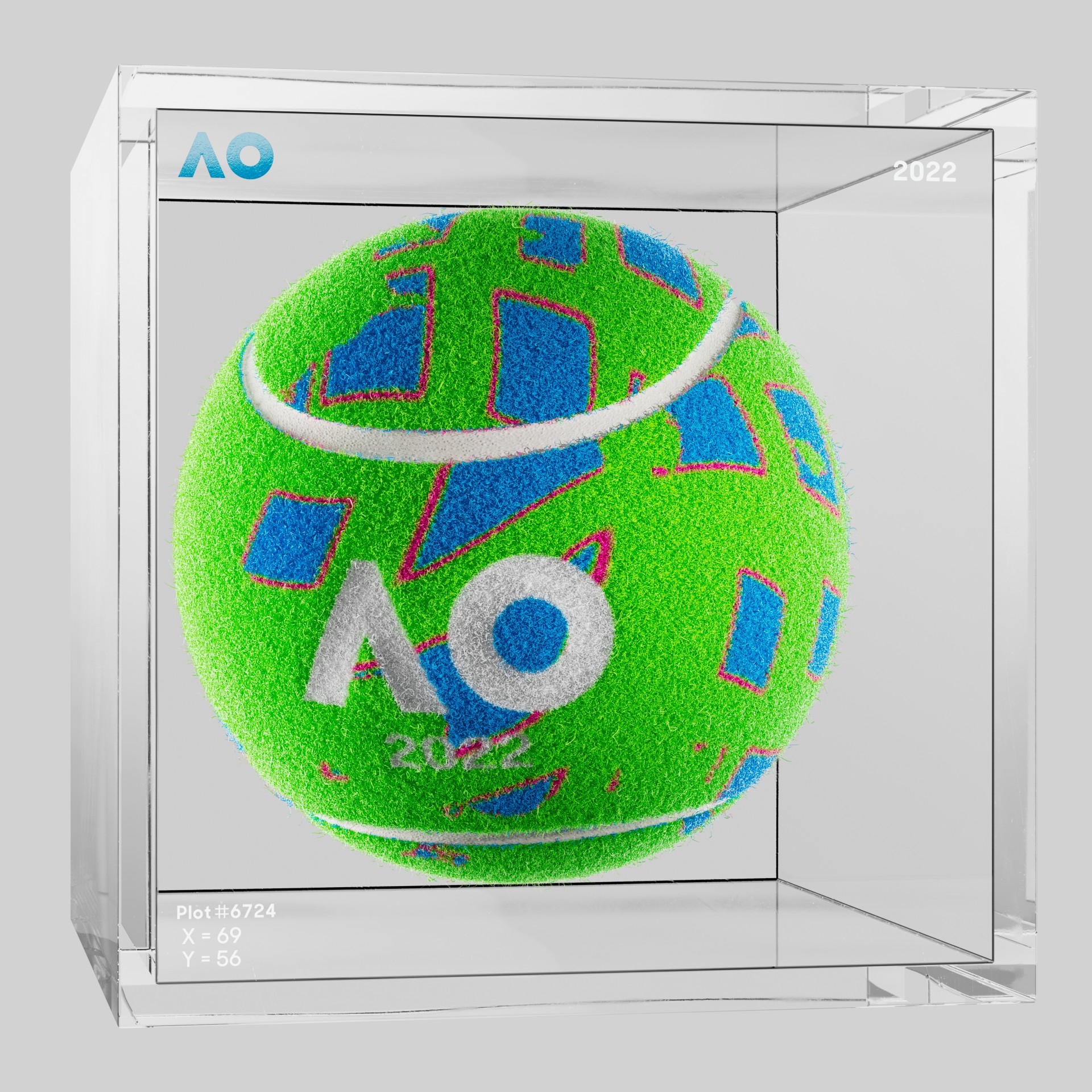 The Australian Open - The Australian Open Art Ball - AO Art Ball #4669 - NFT # 4669