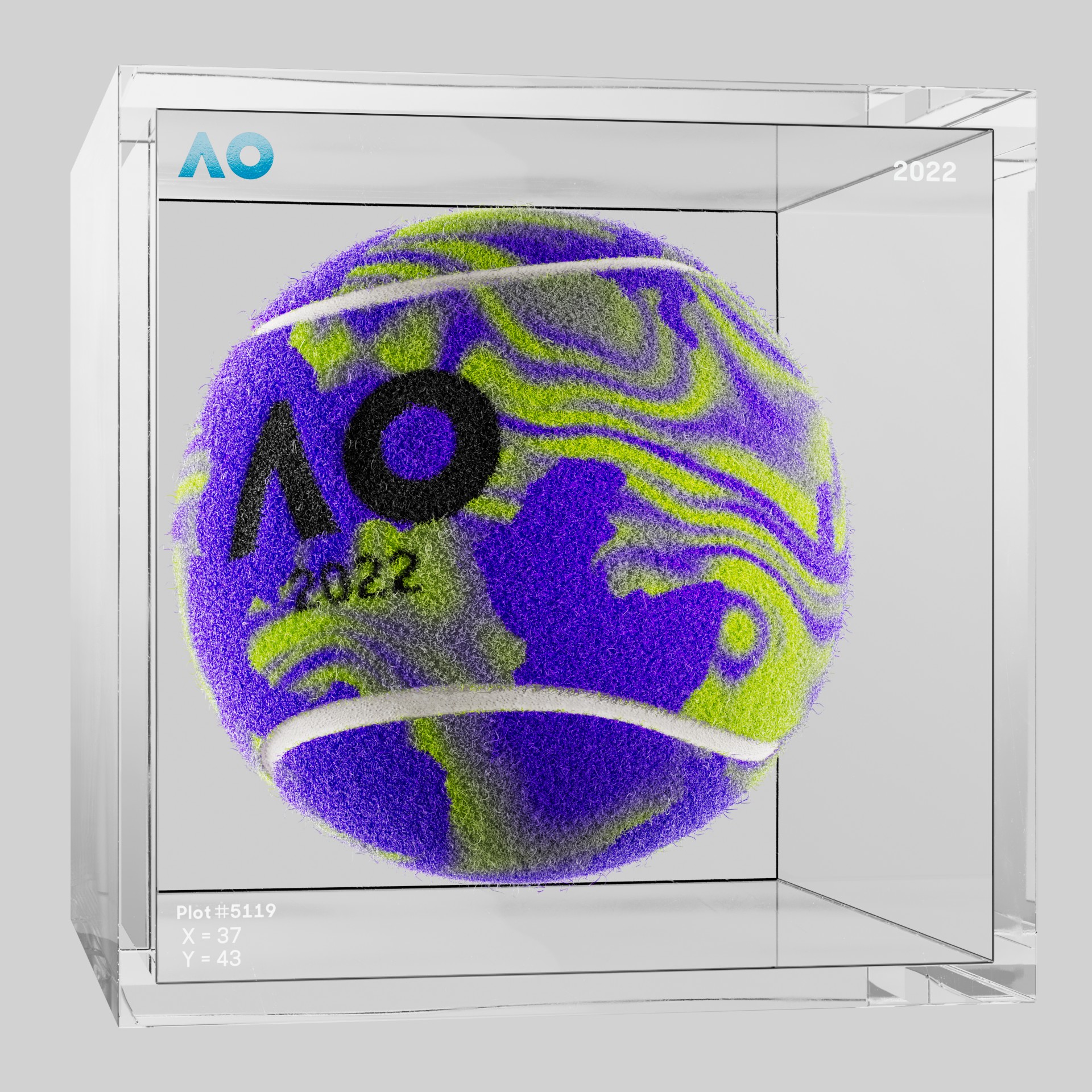 The Australian Open - The Australian Open Art Ball - AO Art Ball #467 - NFT # 467