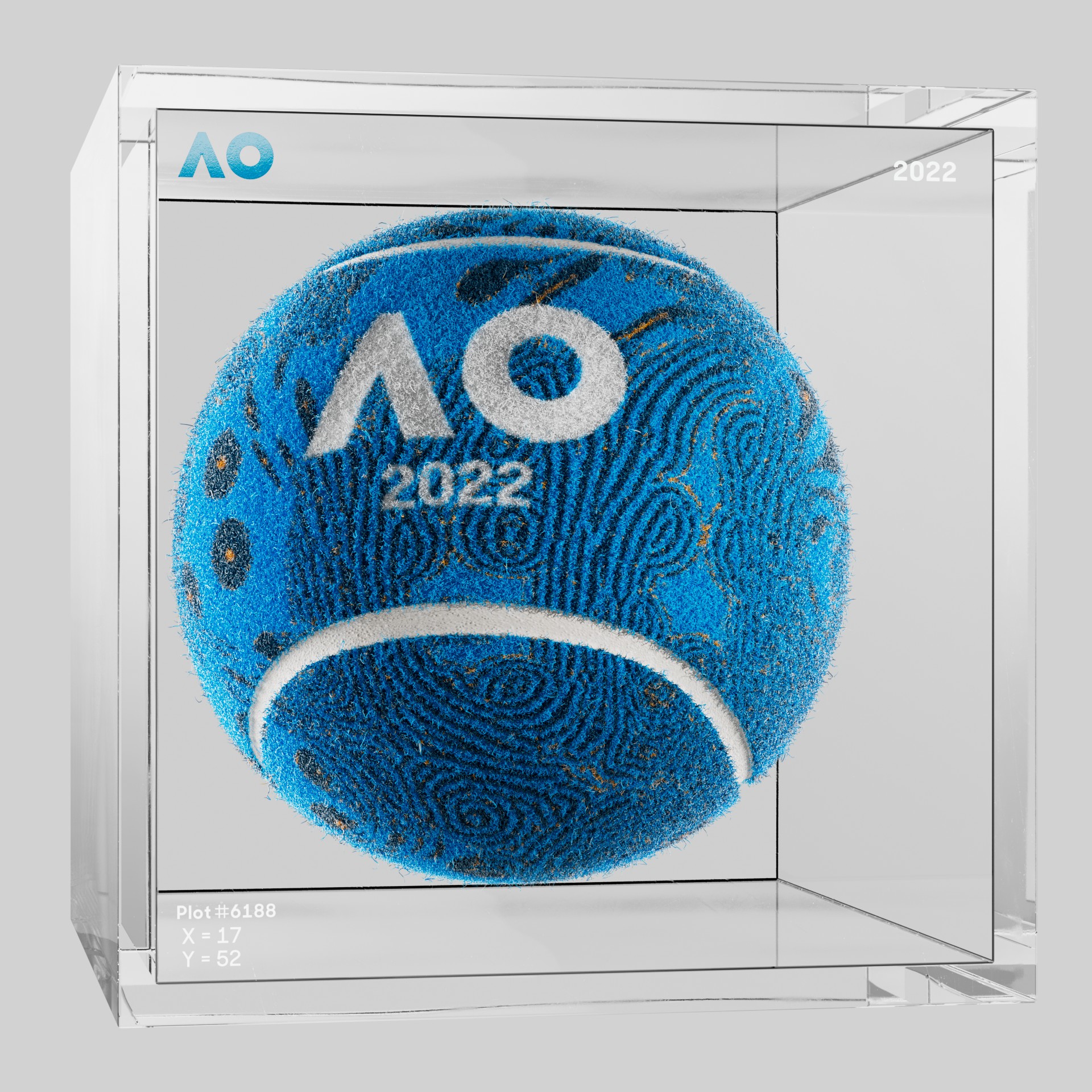 The Australian Open - The Australian Open Art Ball - AO Art Ball #4670 - NFT # 4670
