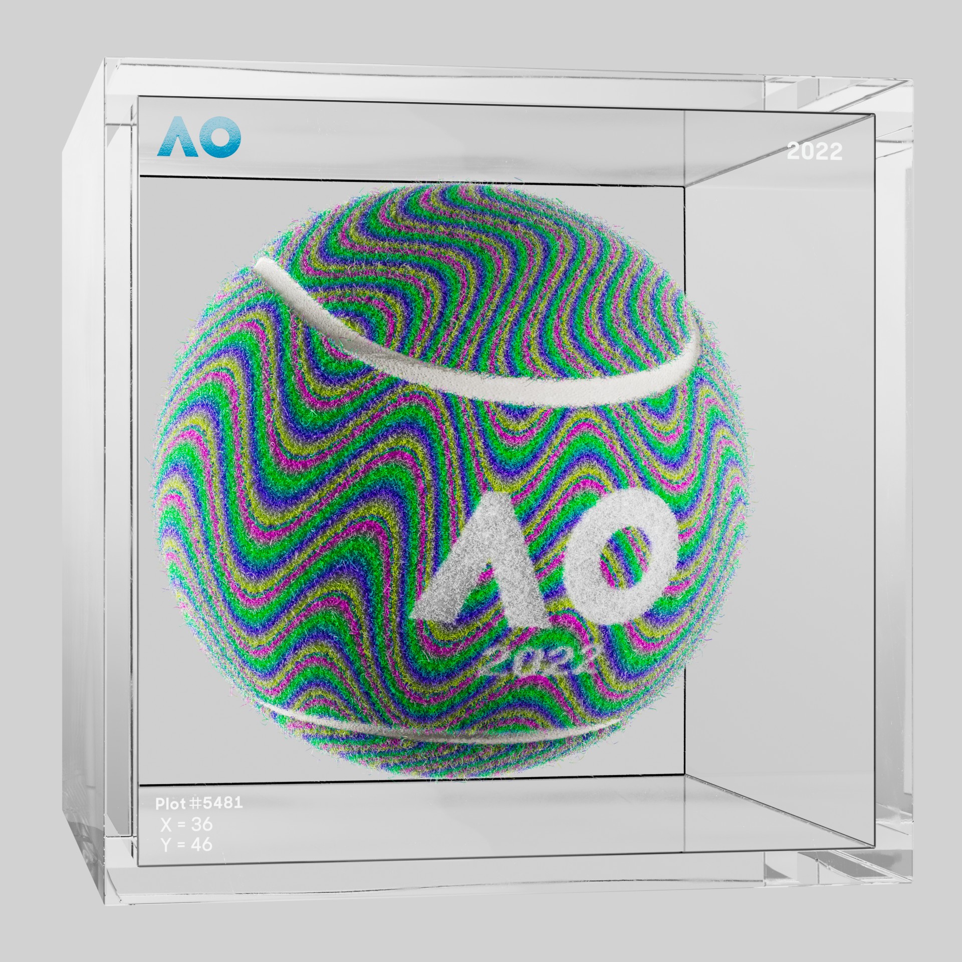 The Australian Open - The Australian Open Art Ball - AO Art Ball #4675 - NFT # 4675