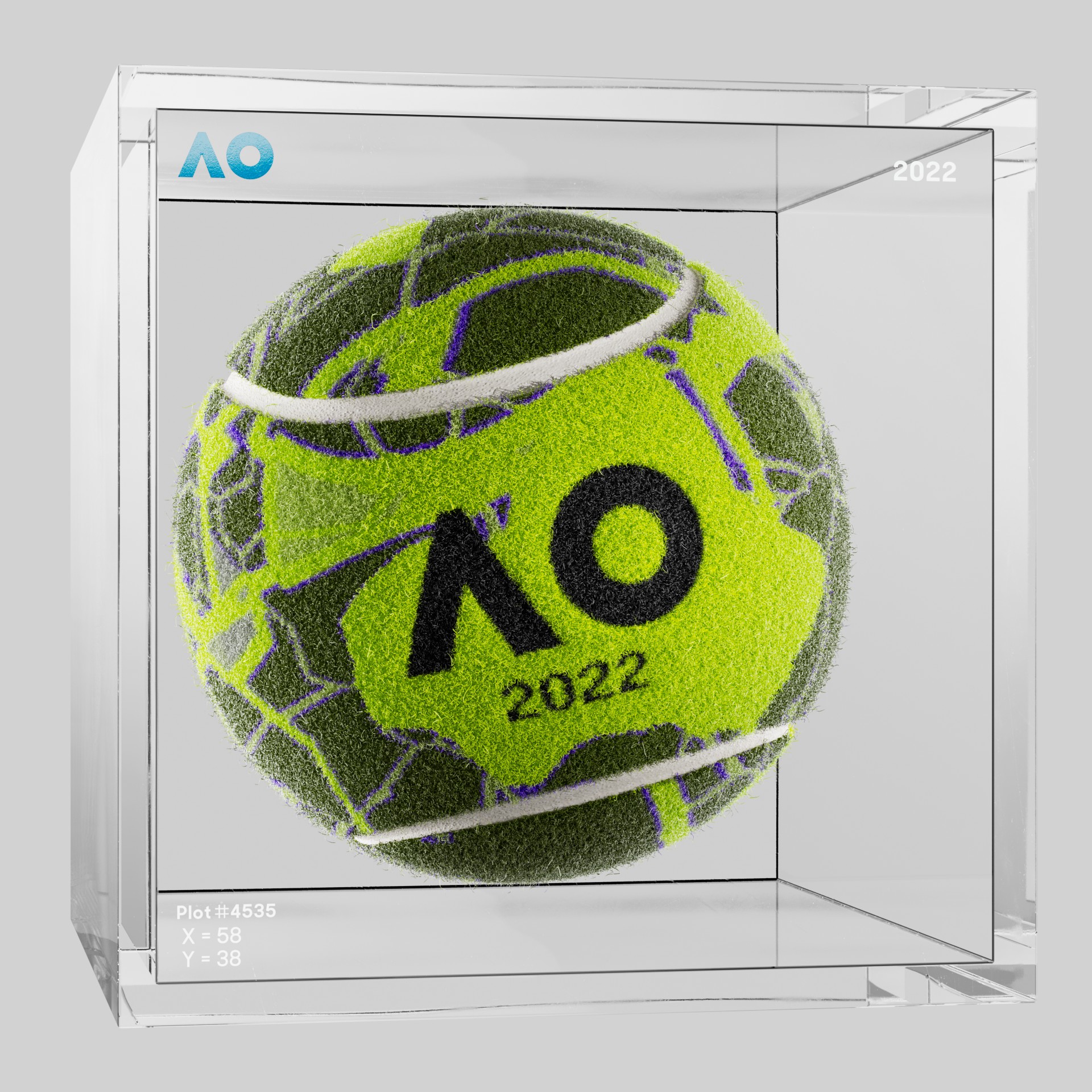 The Australian Open - The Australian Open Art Ball - AO Art Ball #4678 - NFT # 4678