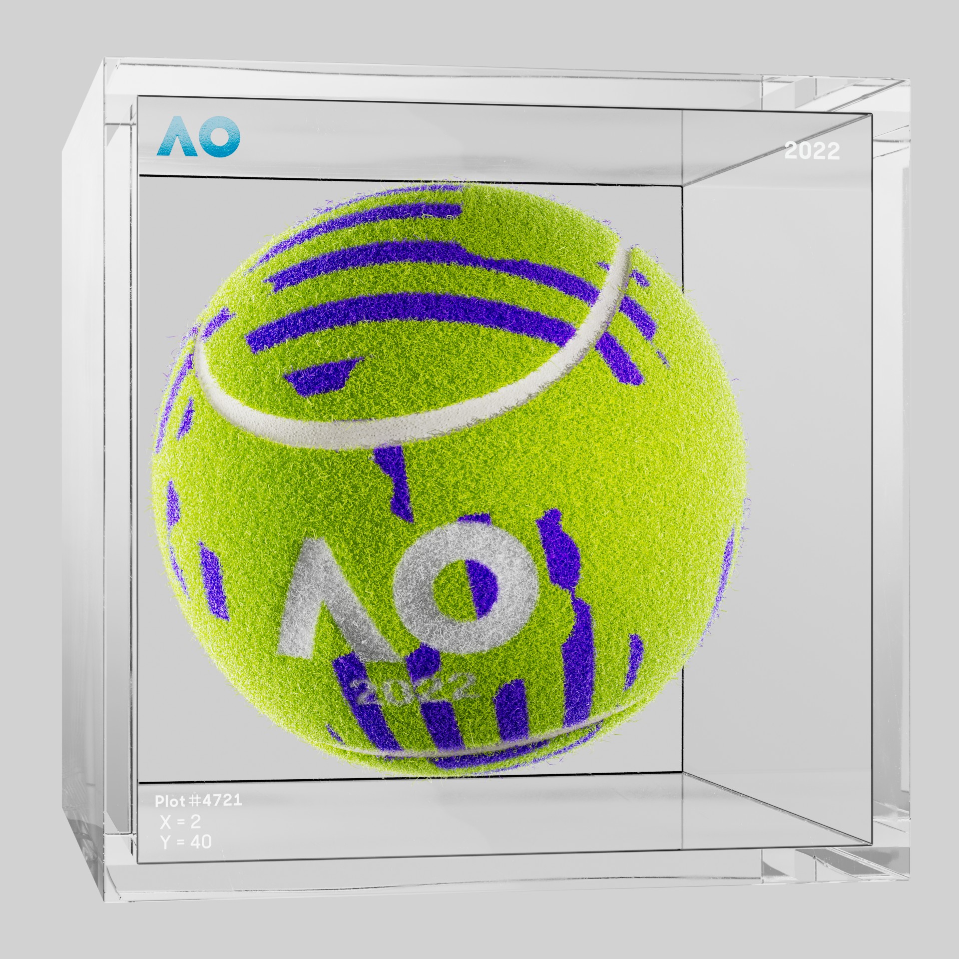 The Australian Open - The Australian Open Art Ball - AO Art Ball #4679 - NFT # 4679