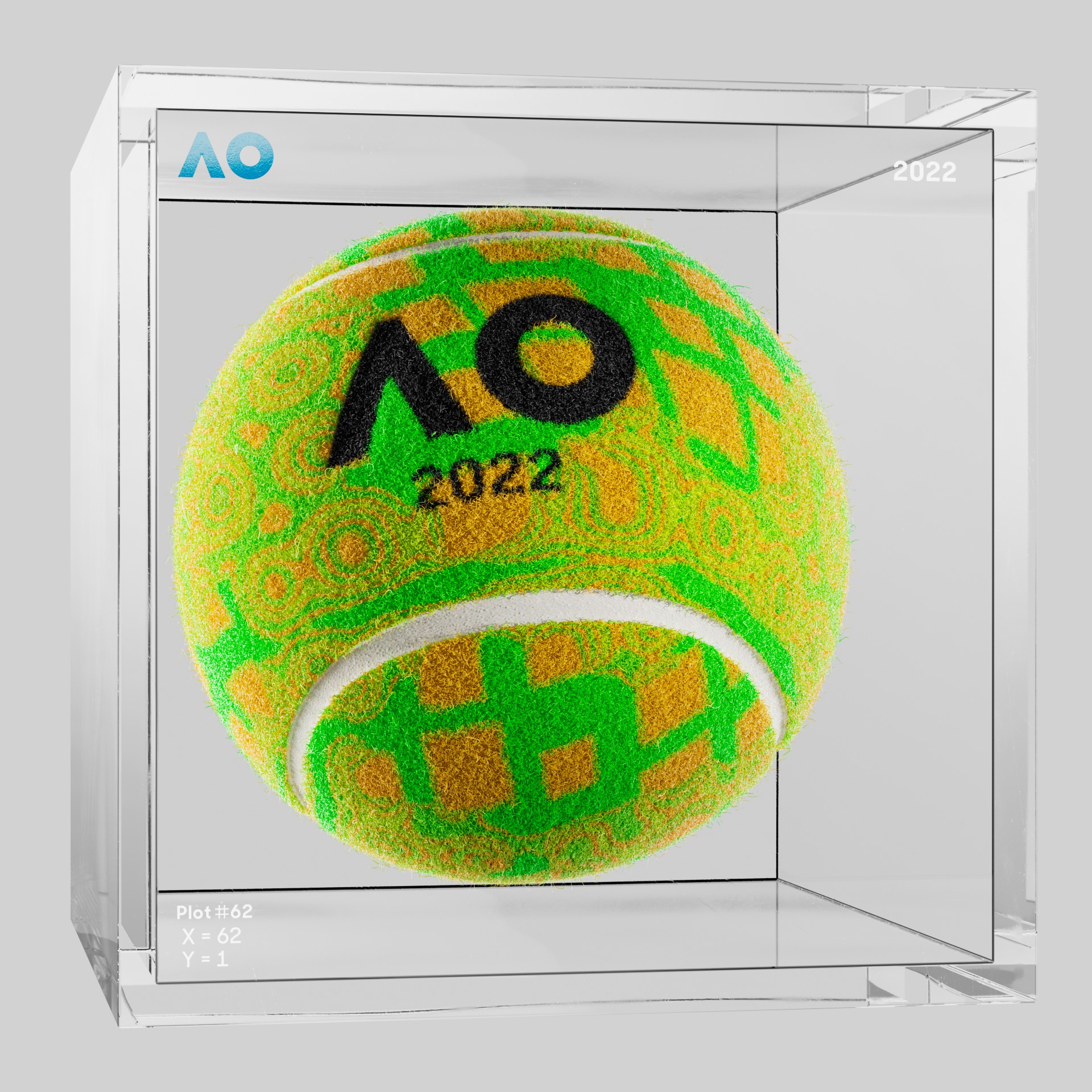 The Australian Open - The Australian Open Art Ball - AO Art Ball #468 - NFT # 468