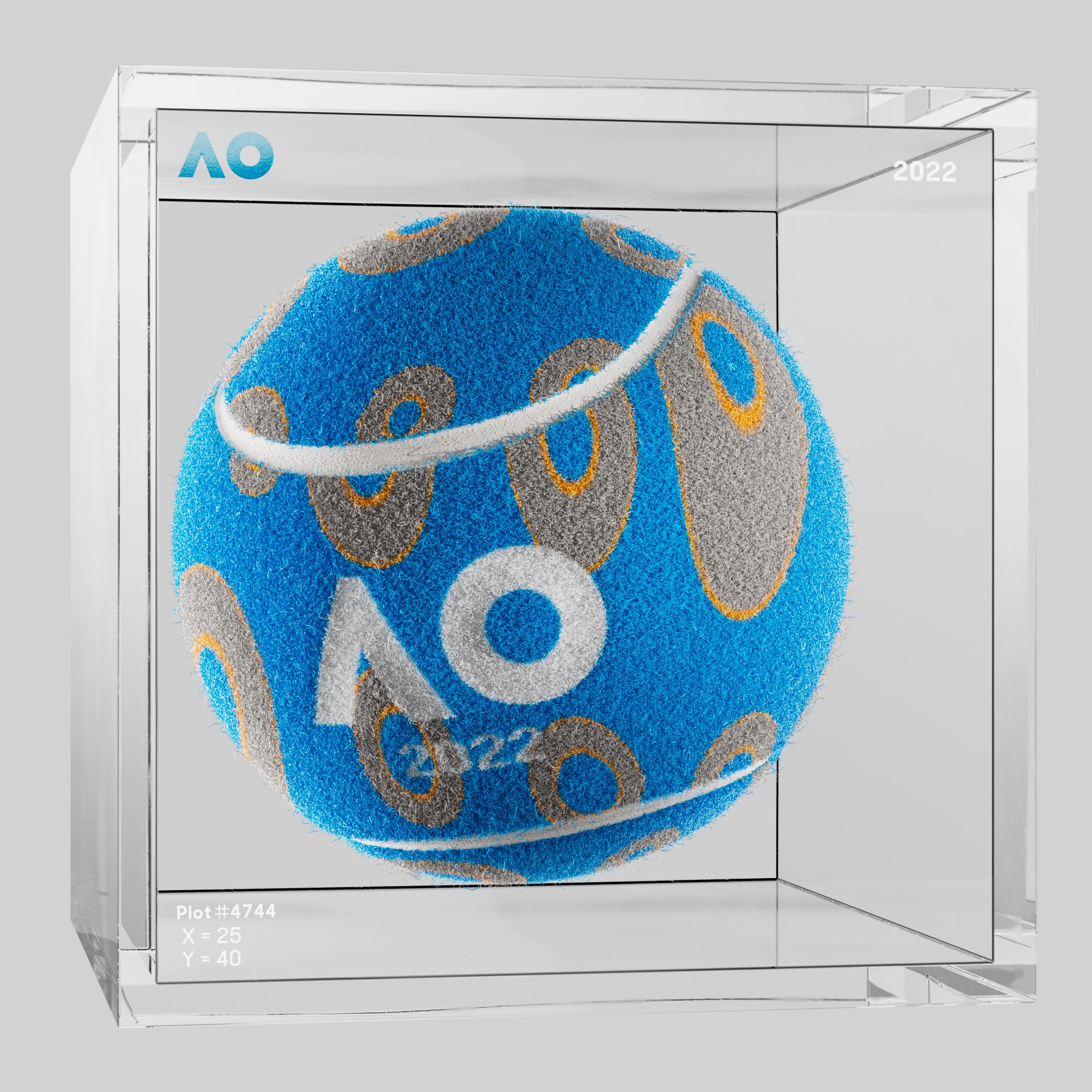The Australian Open - The Australian Open Art Ball - AO Art Ball #4681 - NFT # 4681