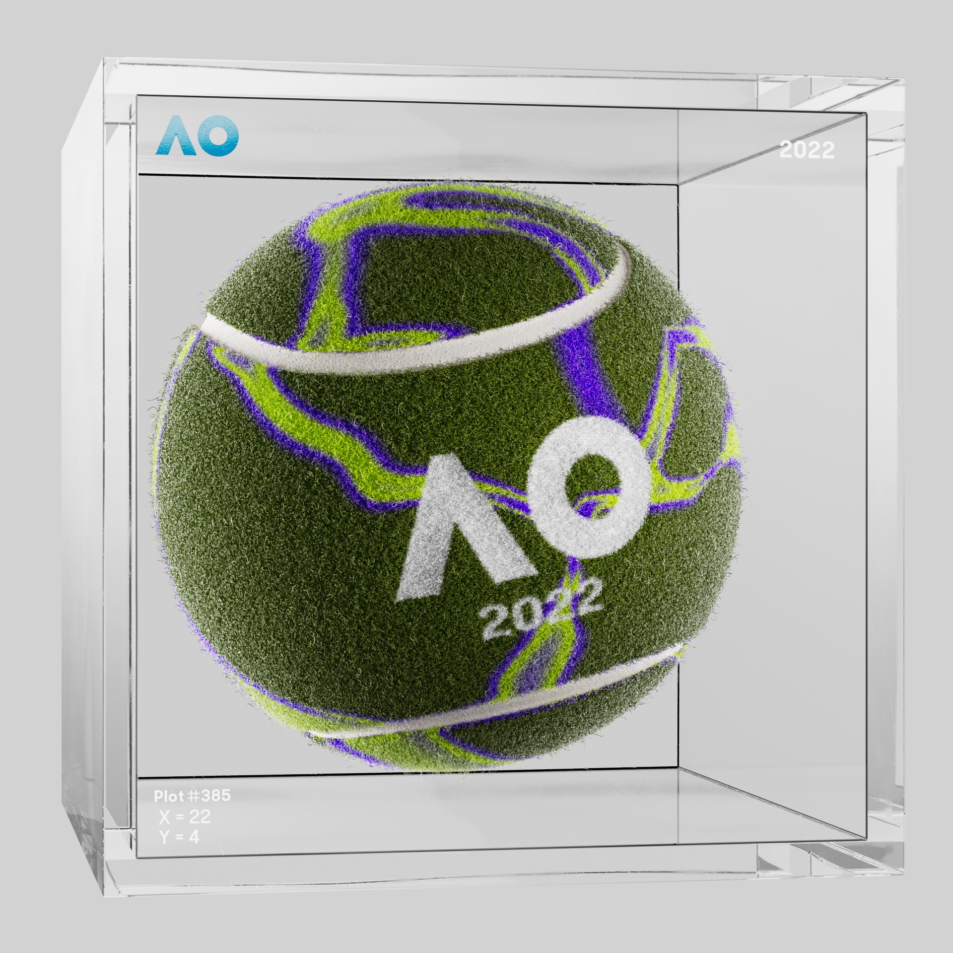 The Australian Open - The Australian Open Art Ball - AO Art Ball #4685 - NFT # 4685