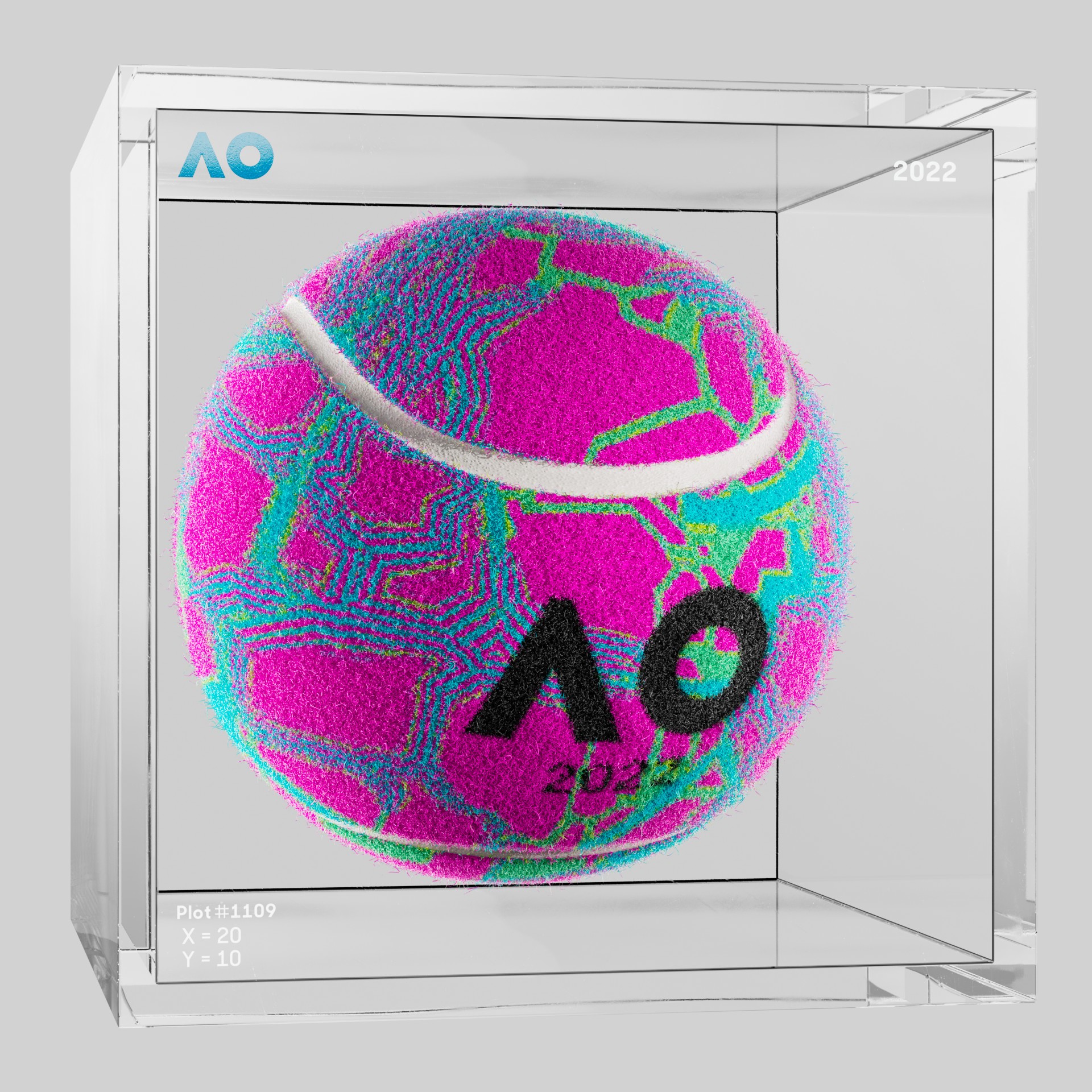 The Australian Open - The Australian Open Art Ball - AO Art Ball #4686 - NFT # 4686