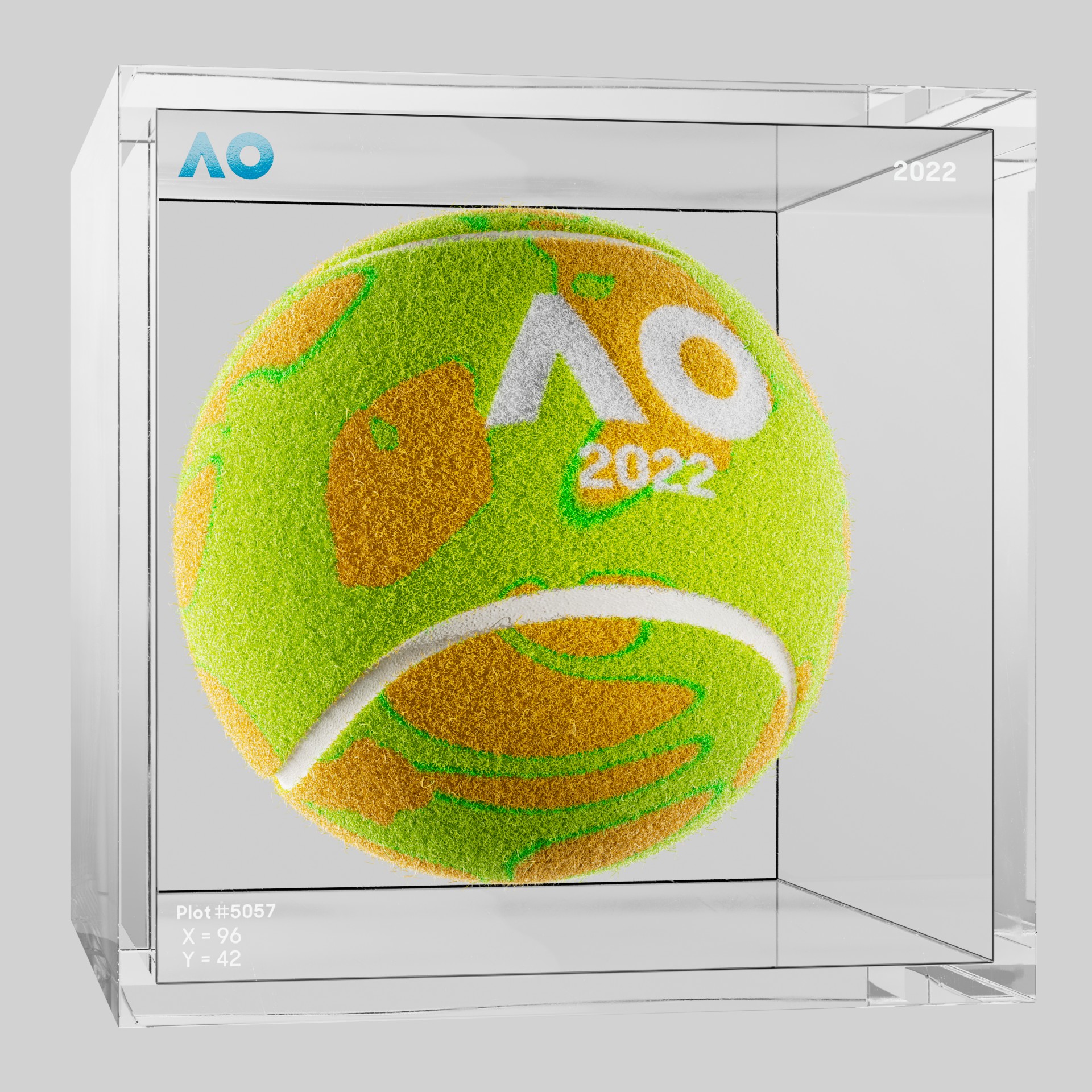 The Australian Open - The Australian Open Art Ball - AO Art Ball #4689 - NFT # 4689
