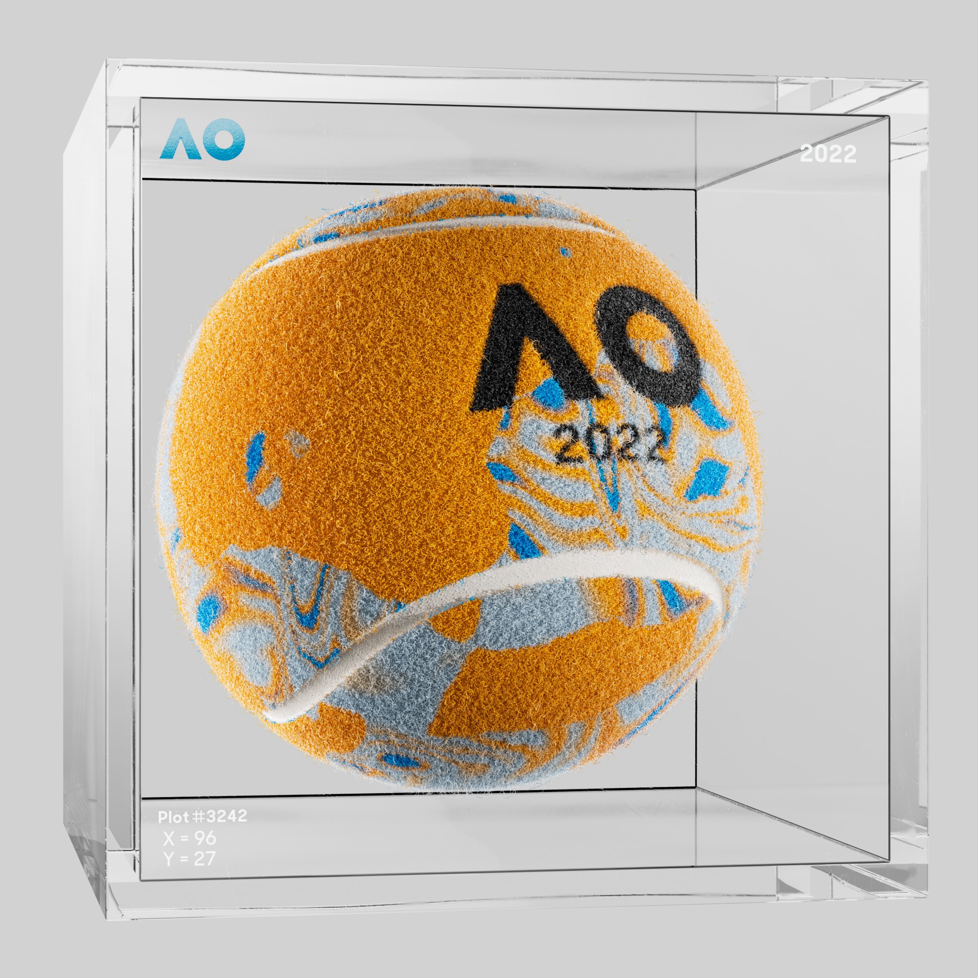 The Australian Open - The Australian Open Art Ball - AO Art Ball #469 - NFT # 469