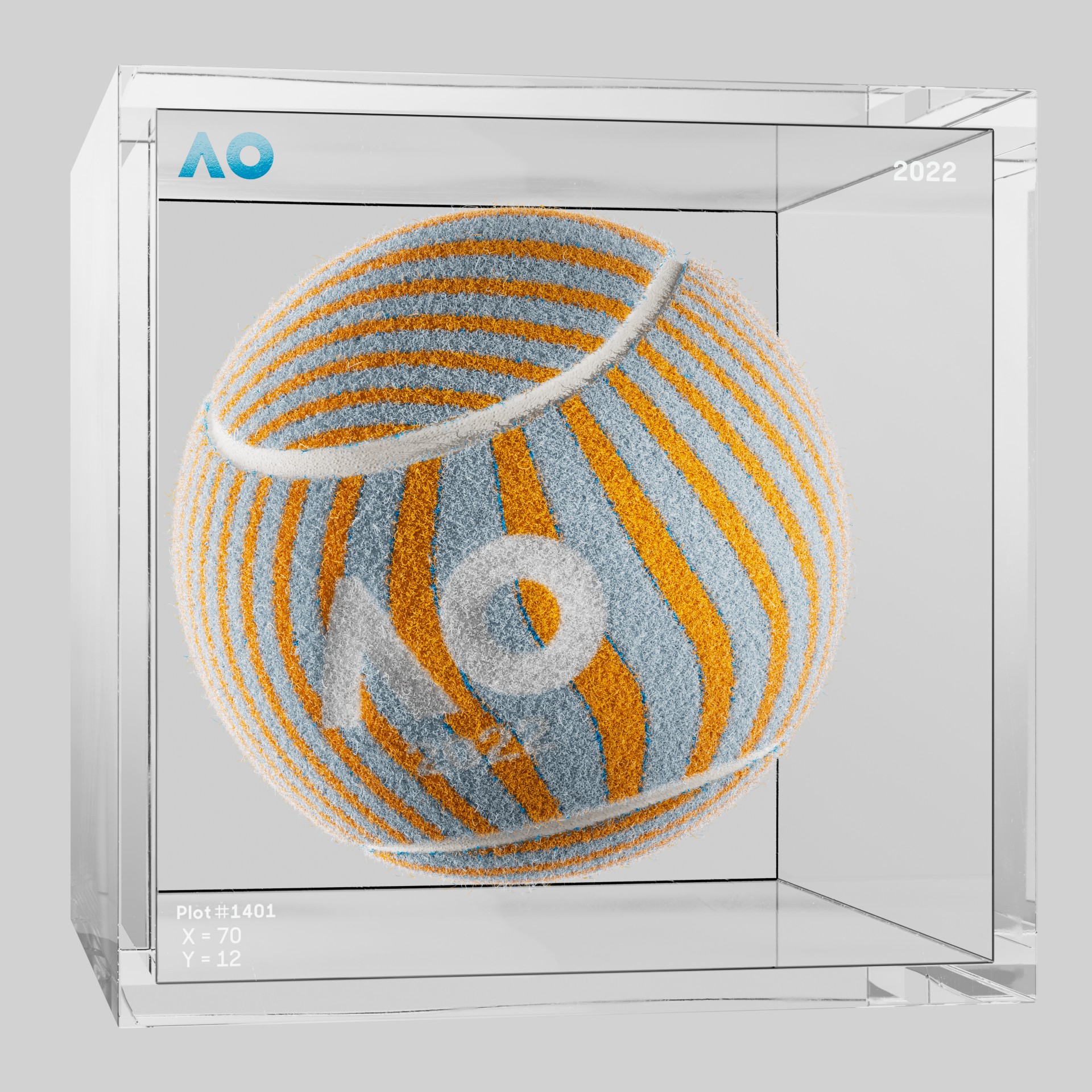 The Australian Open - The Australian Open Art Ball - AO Art Ball #4690 - NFT # 4690