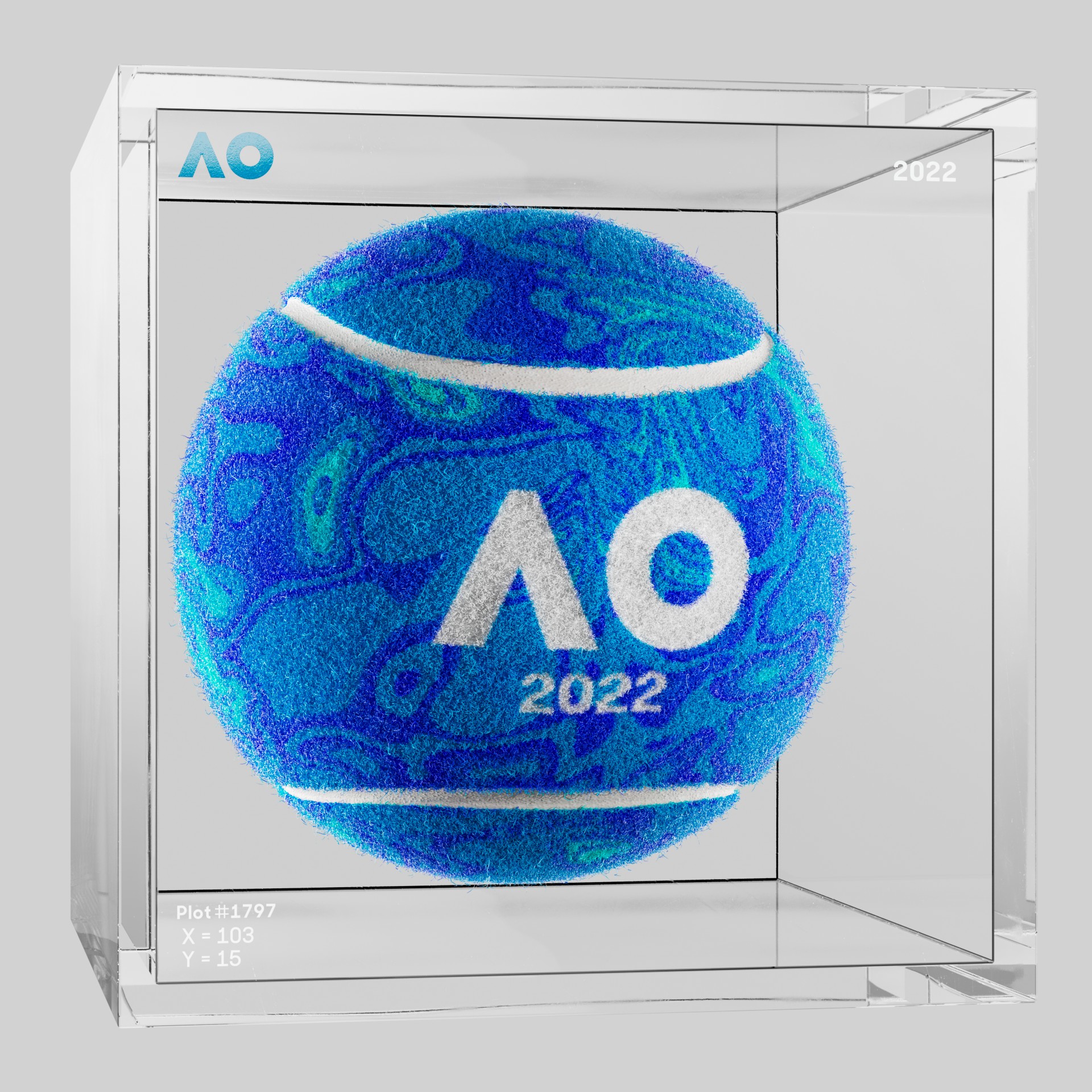 The Australian Open - The Australian Open Art Ball - AO Art Ball #4691 - NFT # 4691